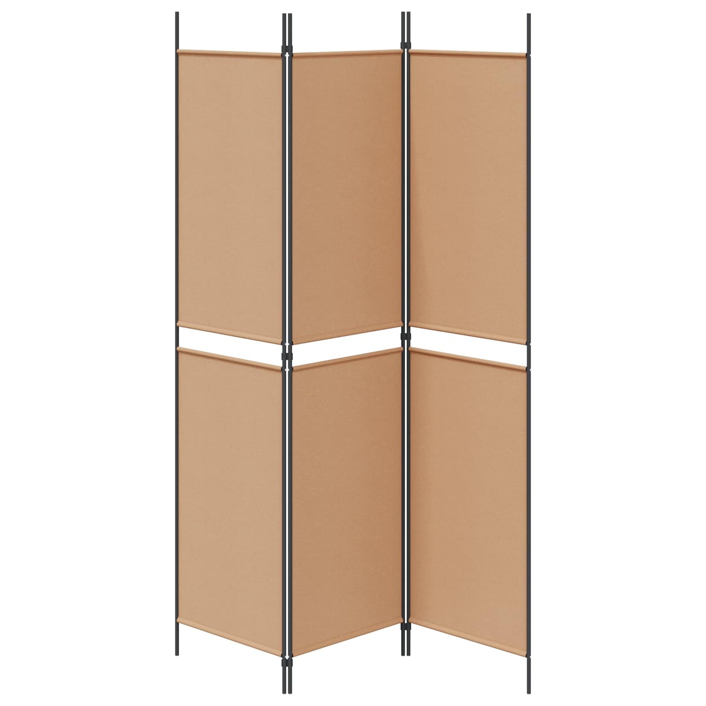 3-Panel Room Divider Beige 150 x 200 cm Stof is nu te koop bij PeponiXL, paradijselijk wonen!
