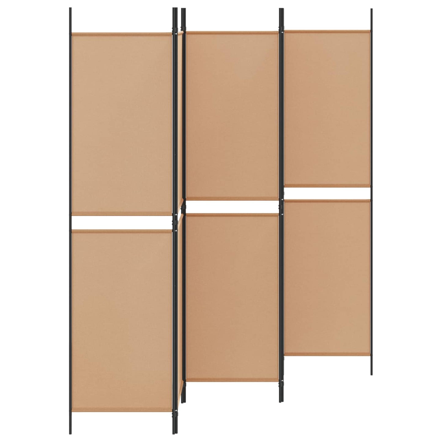 5-panelen kamerscherm Beige 250 x 200 cm Stof is nu te koop bij PeponiXL, paradijselijk wonen!