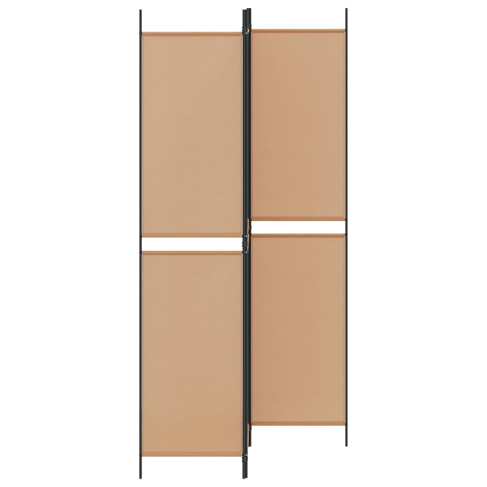 3-Panel Room Divider Beige 150 x 220 cm Stof is nu te koop bij PeponiXL, paradijselijk wonen!