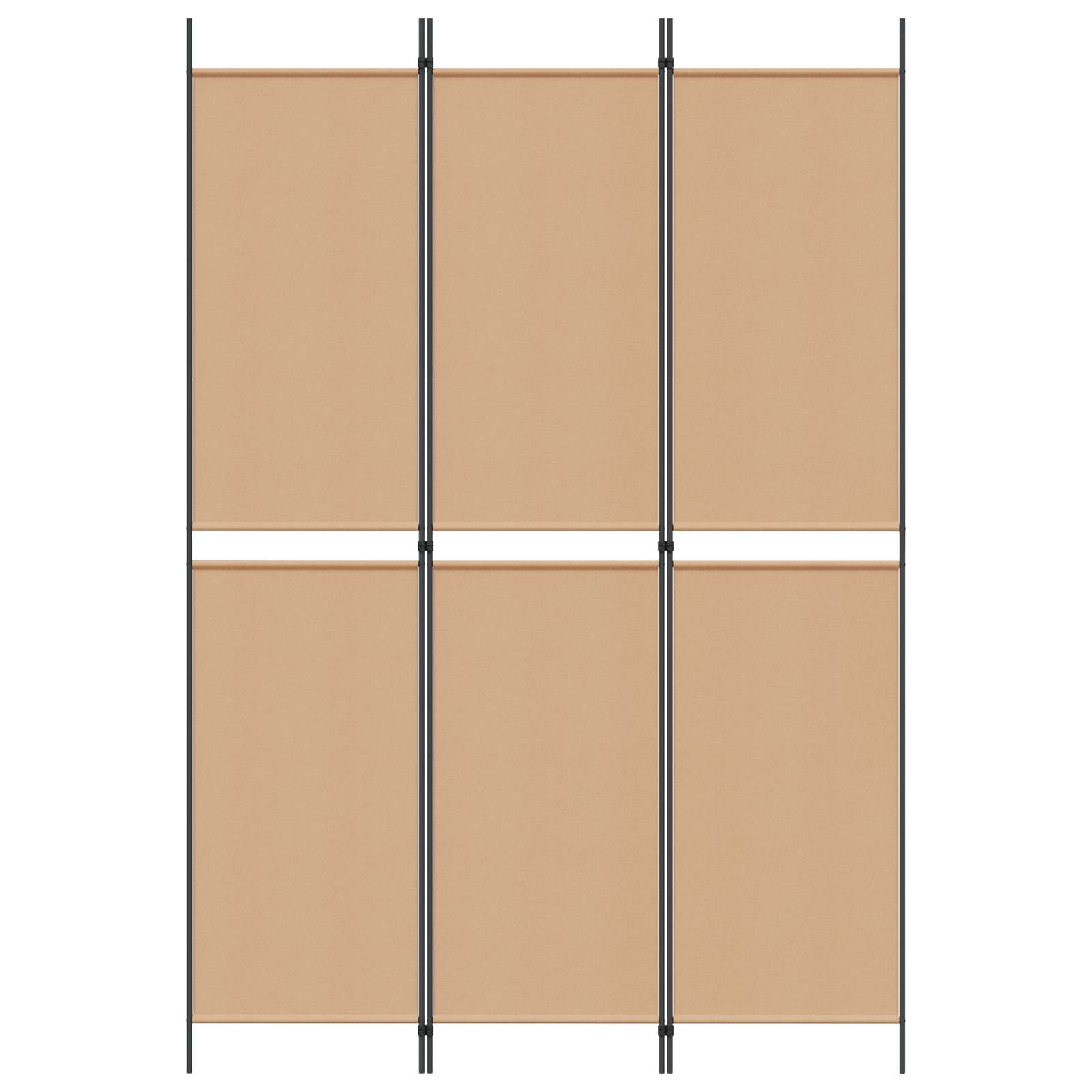 3-Panel Room Divider Beige 150 x 220 cm Stof is nu te koop bij PeponiXL, paradijselijk wonen!