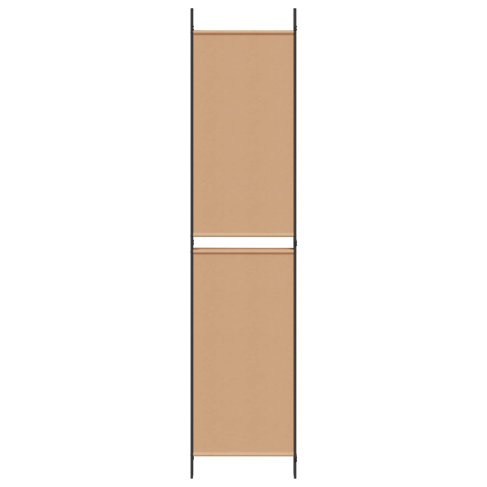4-panelen roomdivider Beige 200 x 220 cm Stof is nu te koop bij PeponiXL, paradijselijk wonen!