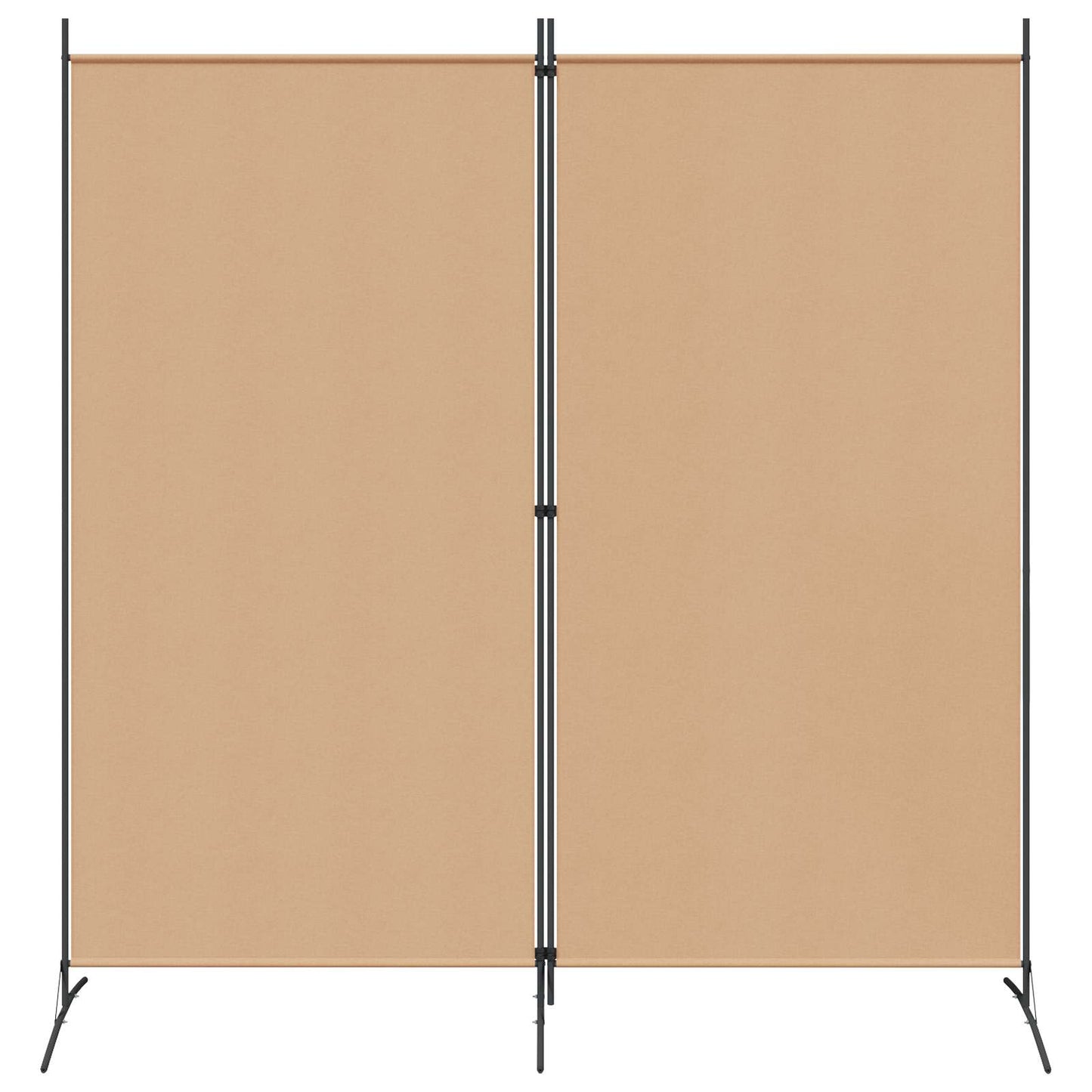 2-Panelen Kamerscherm Beige 175 x 180 cm Stof is nu te koop bij PeponiXL, paradijselijk wonen!