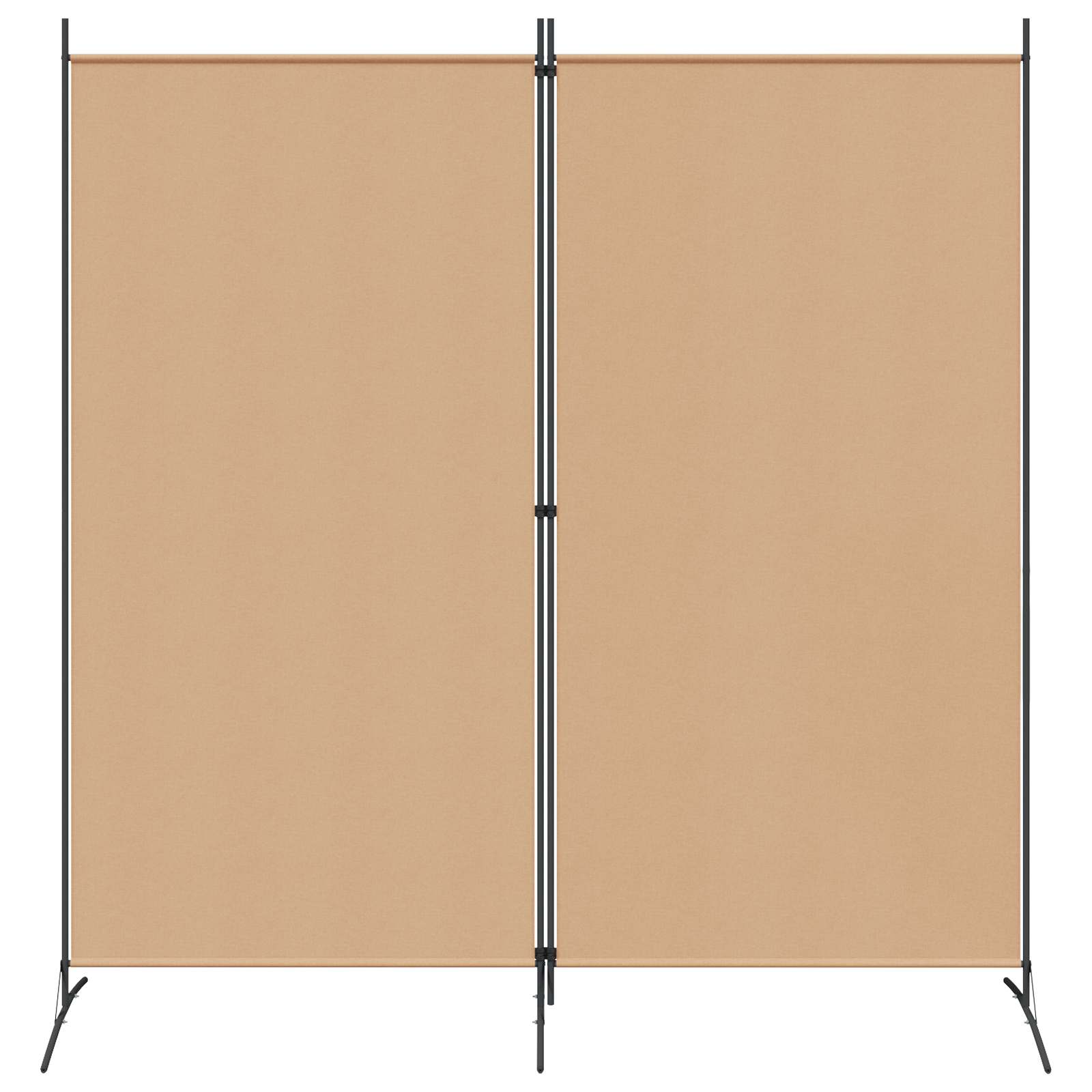 2-Panelen Kamerscherm Beige 175 x 180 cm Stof is nu te koop bij PeponiXL, paradijselijk wonen!