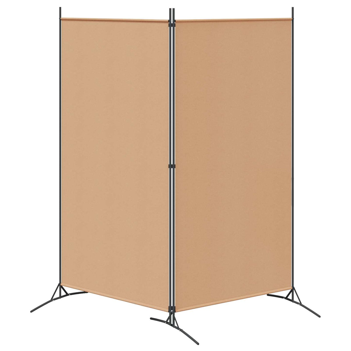 2-Panelen Kamerscherm Beige 175 x 180 cm Stof is nu te koop bij PeponiXL, paradijselijk wonen!