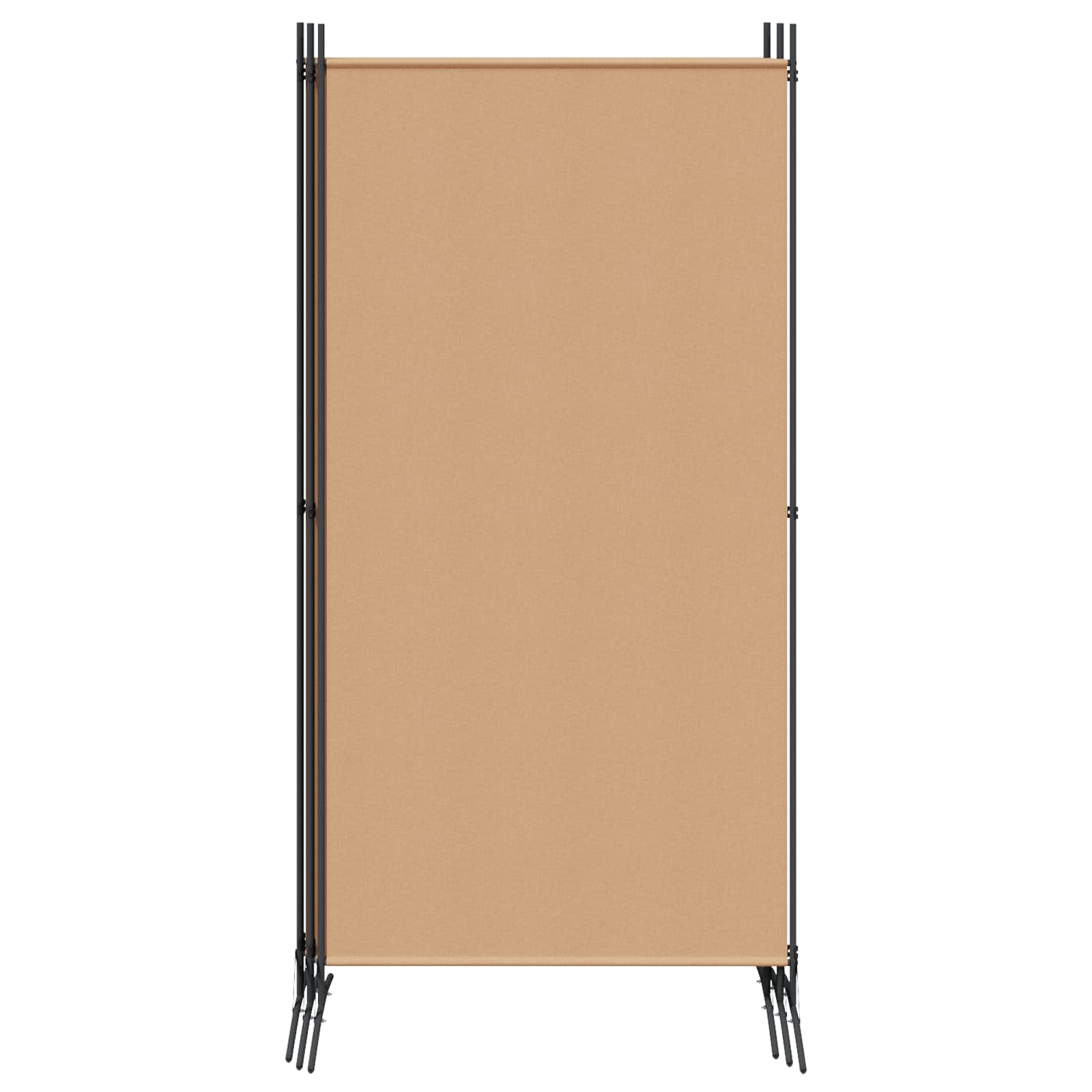 5-Panel Room Divider Beige 433 x 180 cm Stof is nu te koop bij PeponiXL, paradijselijk wonen!