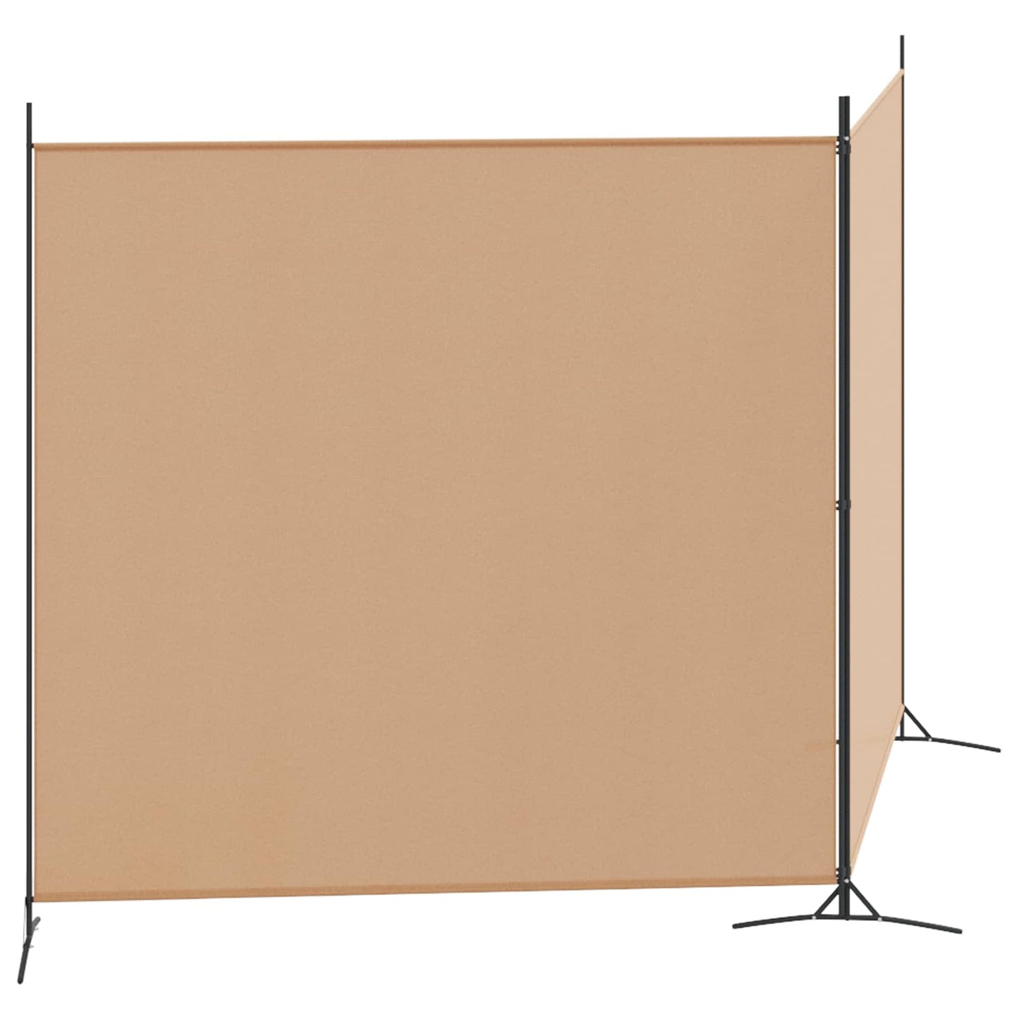 2-Panelen Kamerscherm Beige 348 x 180 cm Stof is nu te koop bij PeponiXL, paradijselijk wonen!