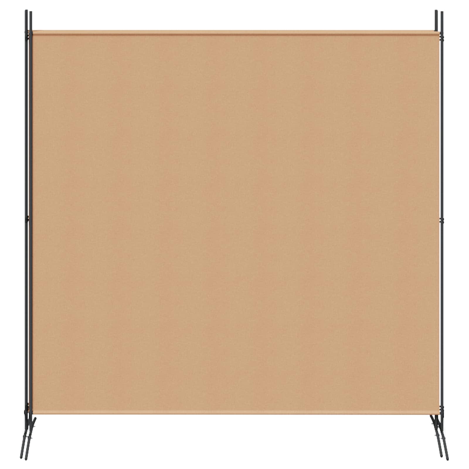 4-panelen roomdivider Beige 525 x 180 cm Stof is nu te koop bij PeponiXL, paradijselijk wonen!