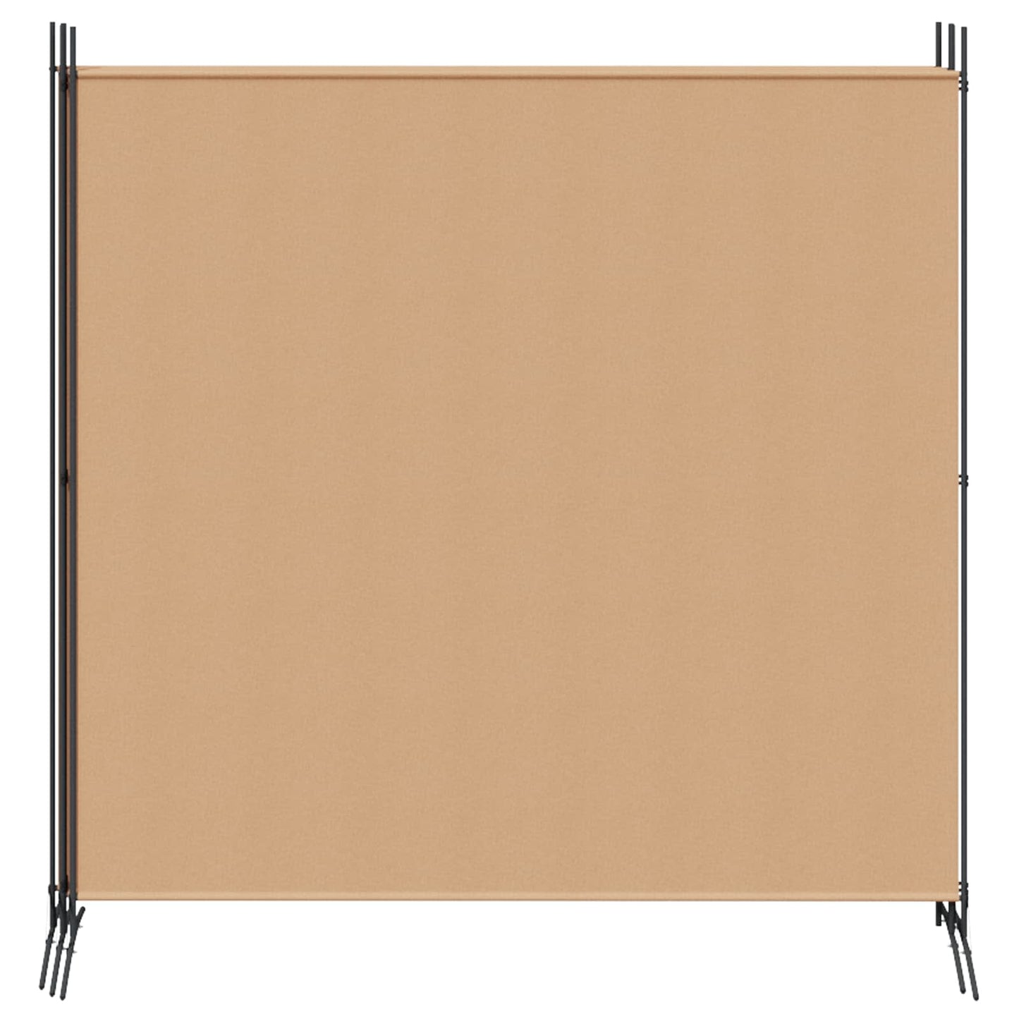 4-panelen roomdivider Beige 698 x 180 cm Stof is nu te koop bij PeponiXL, paradijselijk wonen!