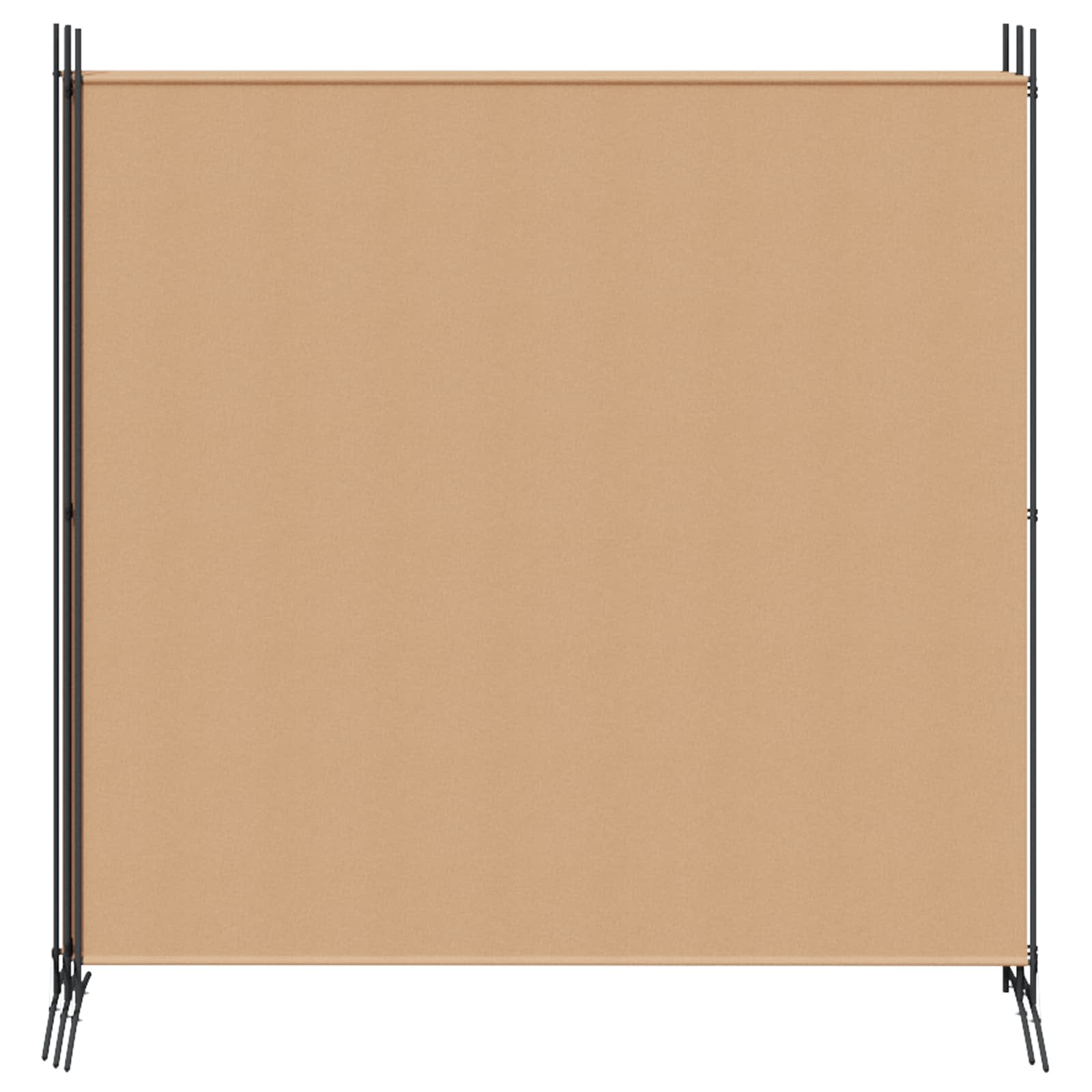 4-panelen roomdivider Beige 698 x 180 cm Stof is nu te koop bij PeponiXL, paradijselijk wonen!