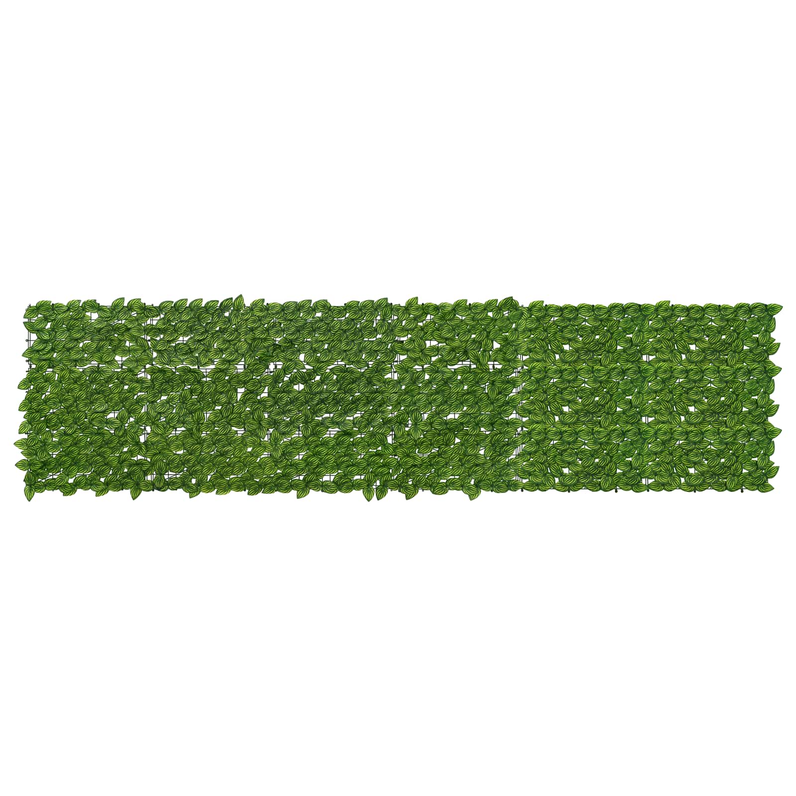 Balkonscherm met bladeren Groen en Geel 300 x 75 cm is nu te koop bij PeponiXL, paradijselijk wonen!