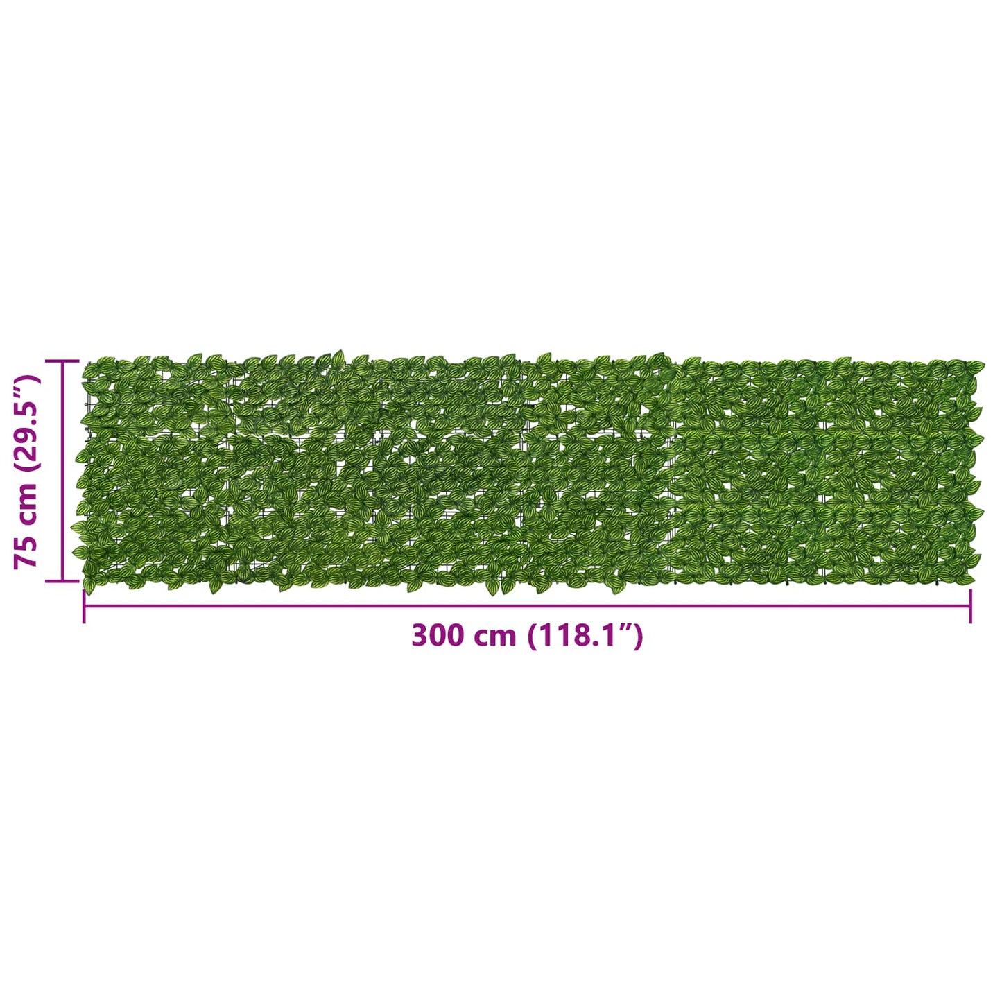 Balkonscherm met bladeren Groen en Geel 300 x 75 cm is nu te koop bij PeponiXL, paradijselijk wonen!