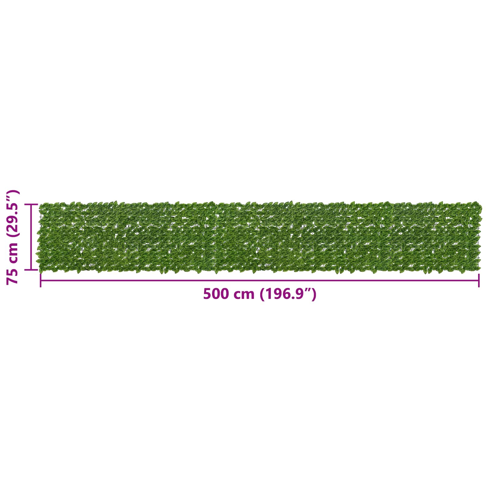 Balkonscherm met bladeren Groen en Geel 500 x 75 cm is nu te koop bij PeponiXL, paradijselijk wonen!
