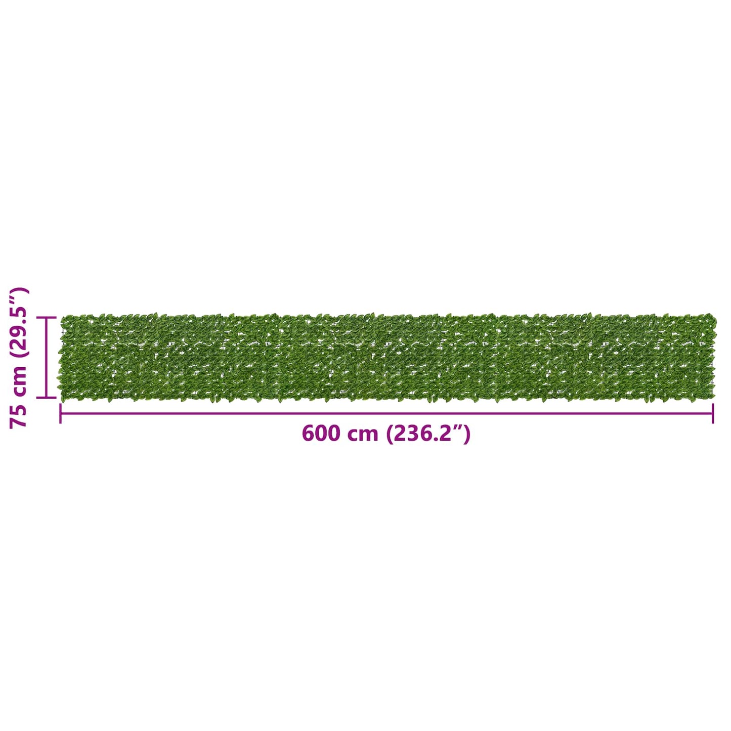 Balkonscherm met bladeren Groen en Geel 600 x 75 cm is nu te koop bij PeponiXL, paradijselijk wonen!