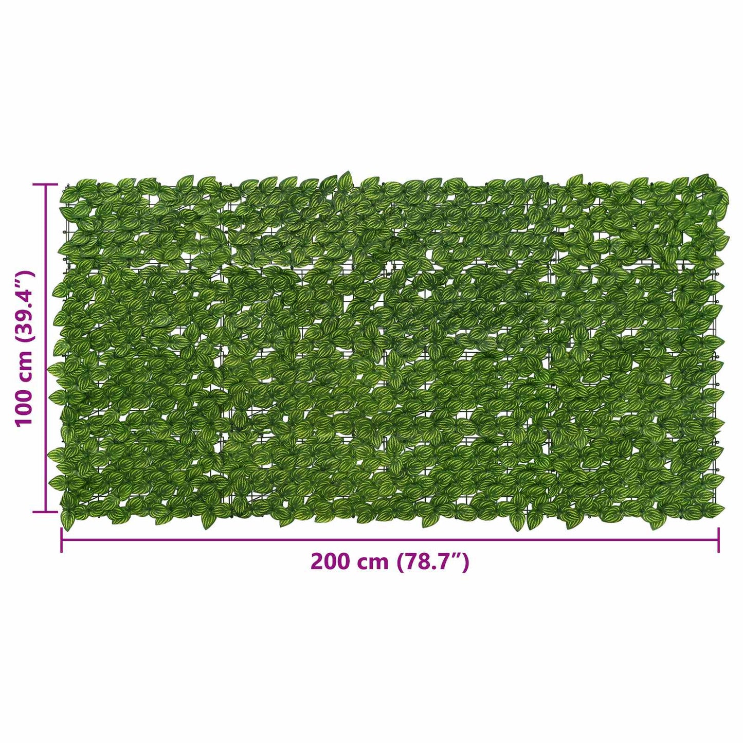Balkonscherm met bladeren Groen en Geel 200 x 100 cm is nu te koop bij PeponiXL, paradijselijk wonen!