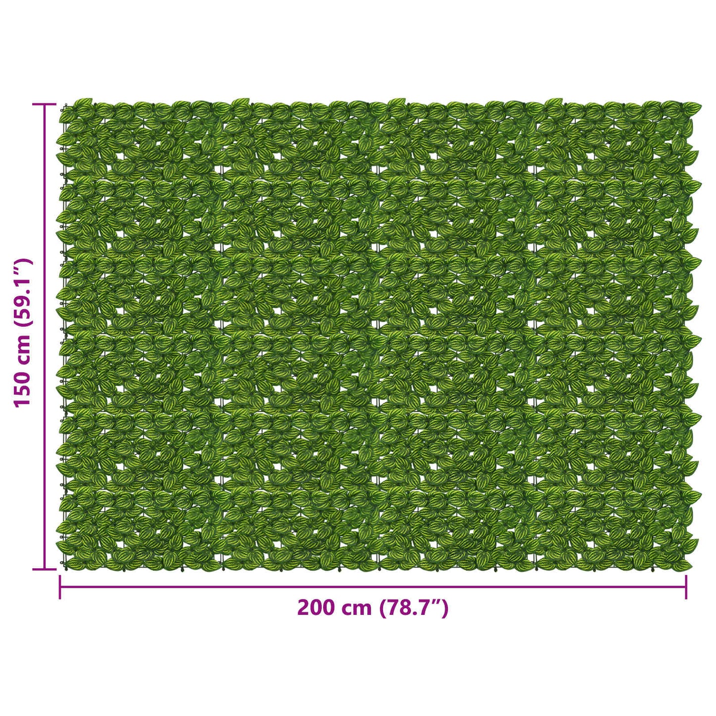 Balkonscherm met bladeren Groen en Geel 200 x 150 cm is nu te koop bij PeponiXL, paradijselijk wonen!