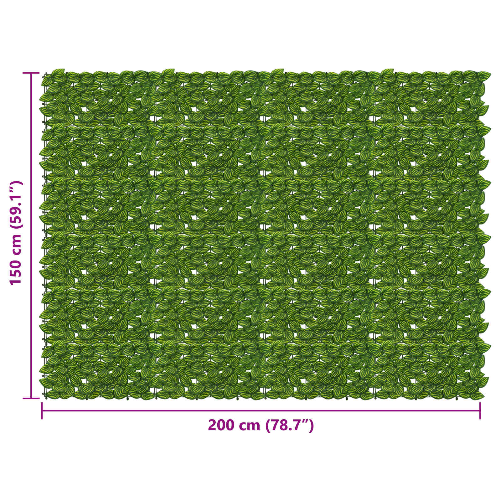 Balkonscherm met bladeren Groen en Geel 200 x 150 cm is nu te koop bij PeponiXL, paradijselijk wonen!