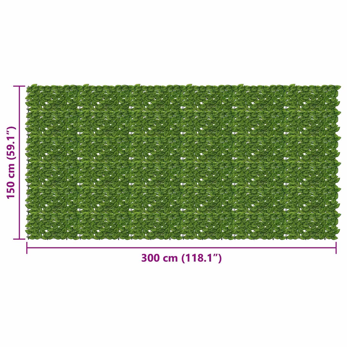 Balkonscherm met bladeren Groen en Geel 300 x 150 cm is nu te koop bij PeponiXL, paradijselijk wonen!
