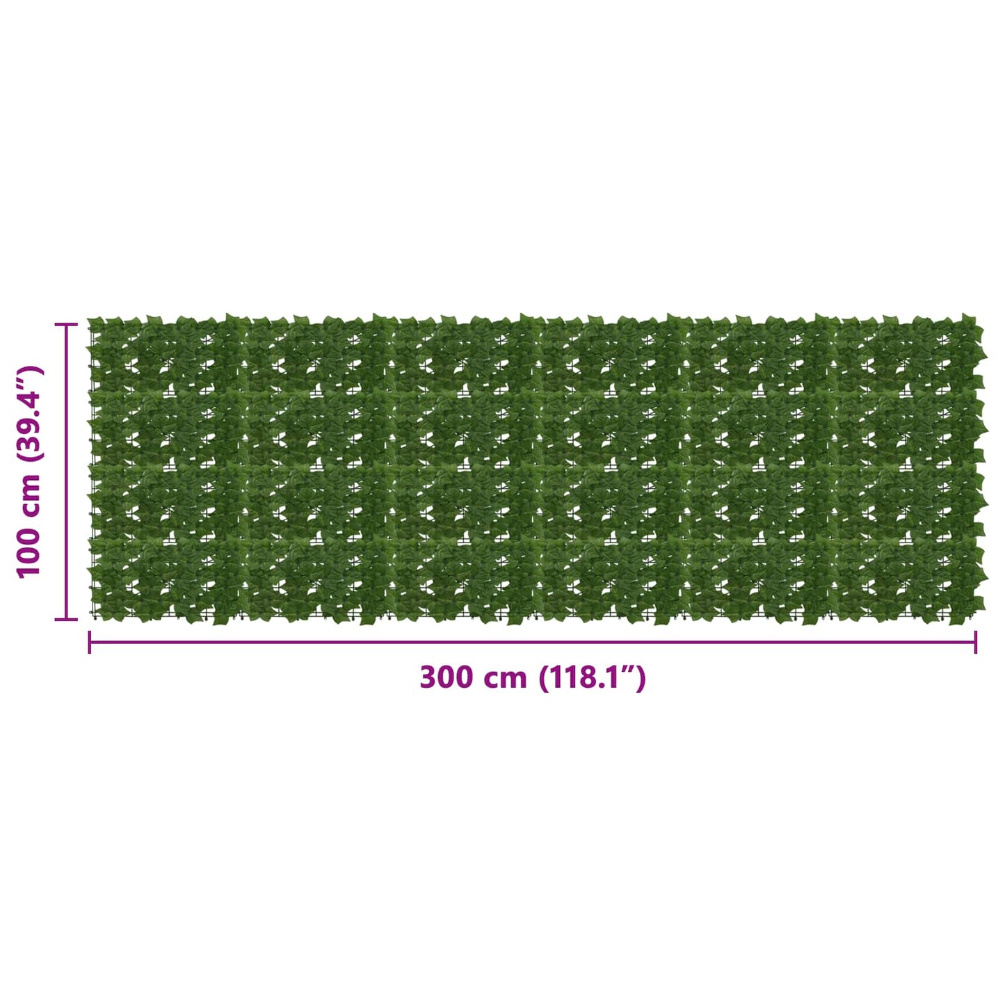 Balkonscherm met bladeren Groen 300 x 100 cm is nu te koop bij PeponiXL, paradijselijk wonen!