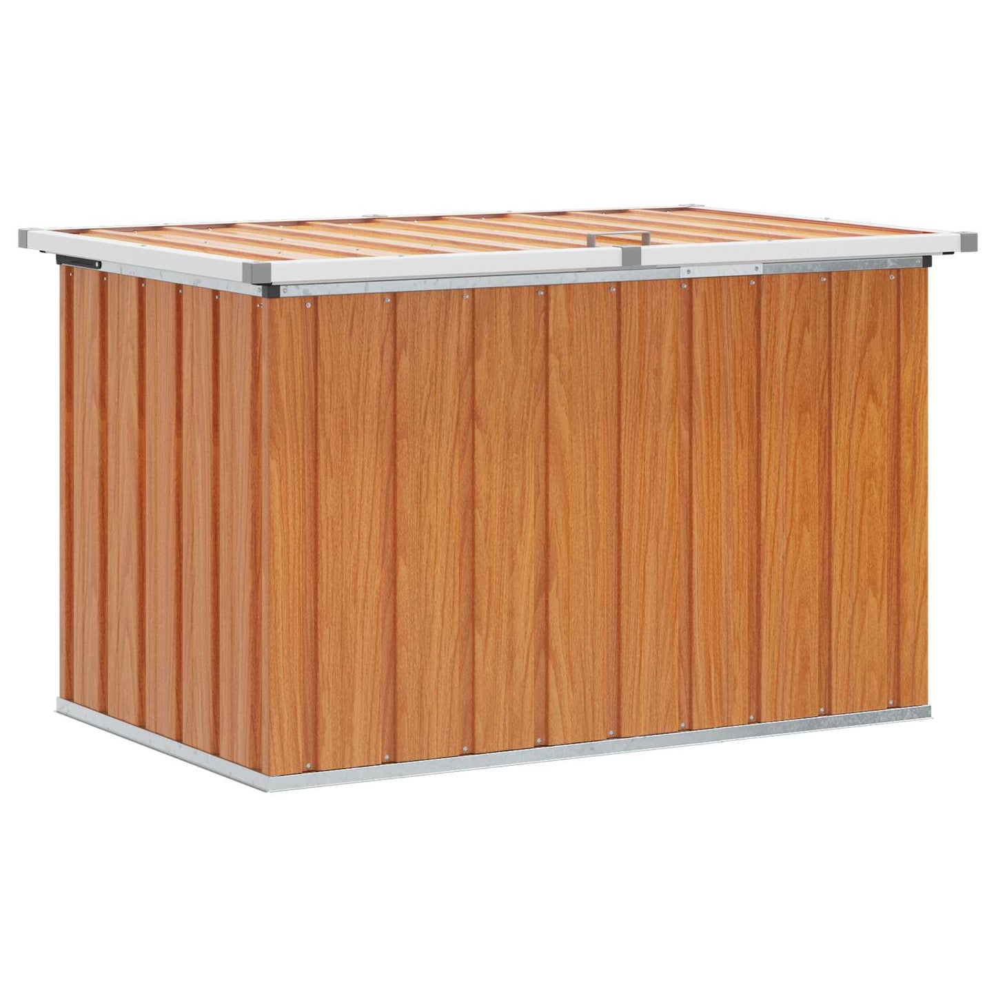 Buitenopslagdoos Hout 109 x 67 x 65 cm Gegalvaniseerd staal is nu te koop bij PeponiXL, paradijselijk wonen!
