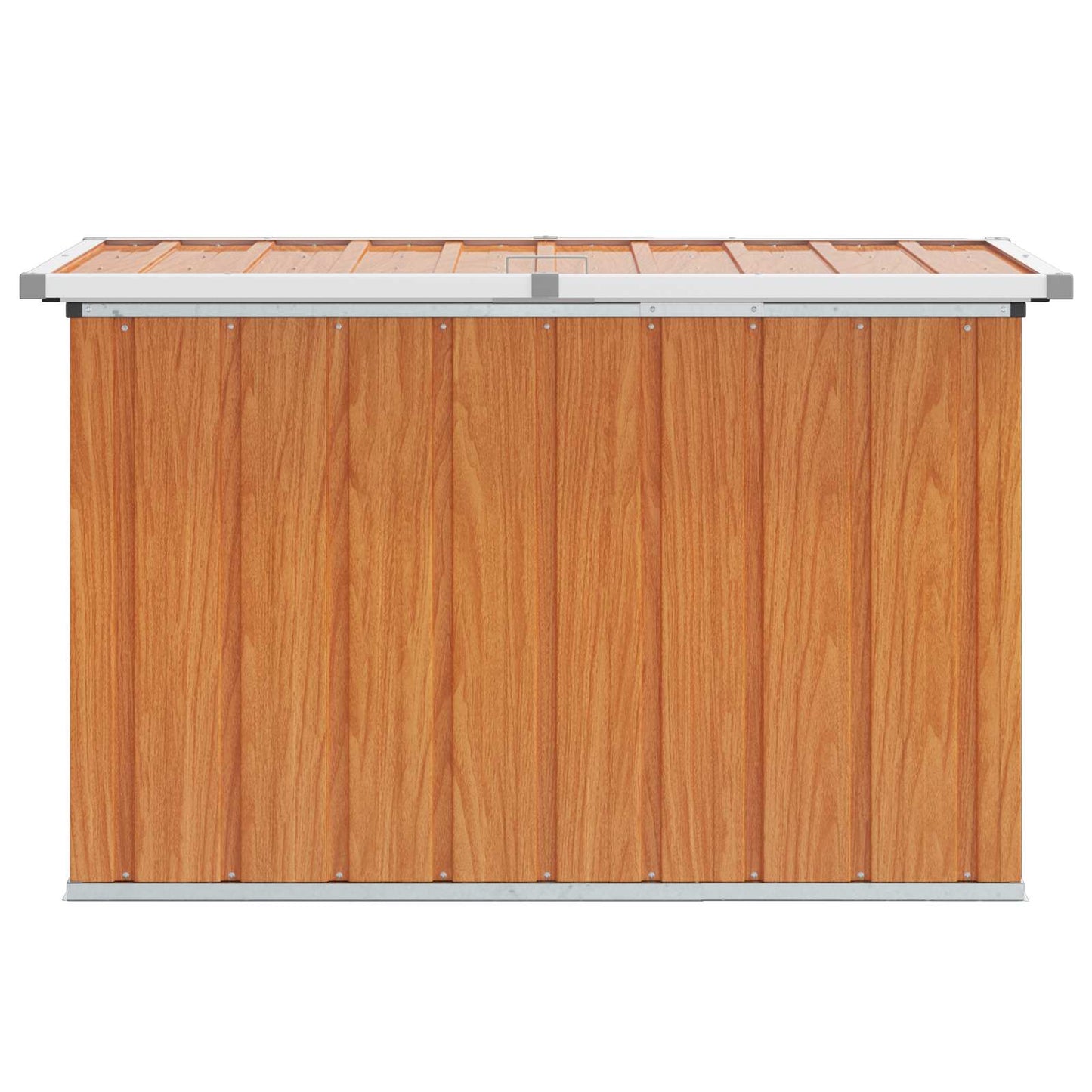 Buitenopslagdoos Hout 109 x 67 x 65 cm Gegalvaniseerd staal is nu te koop bij PeponiXL, paradijselijk wonen!
