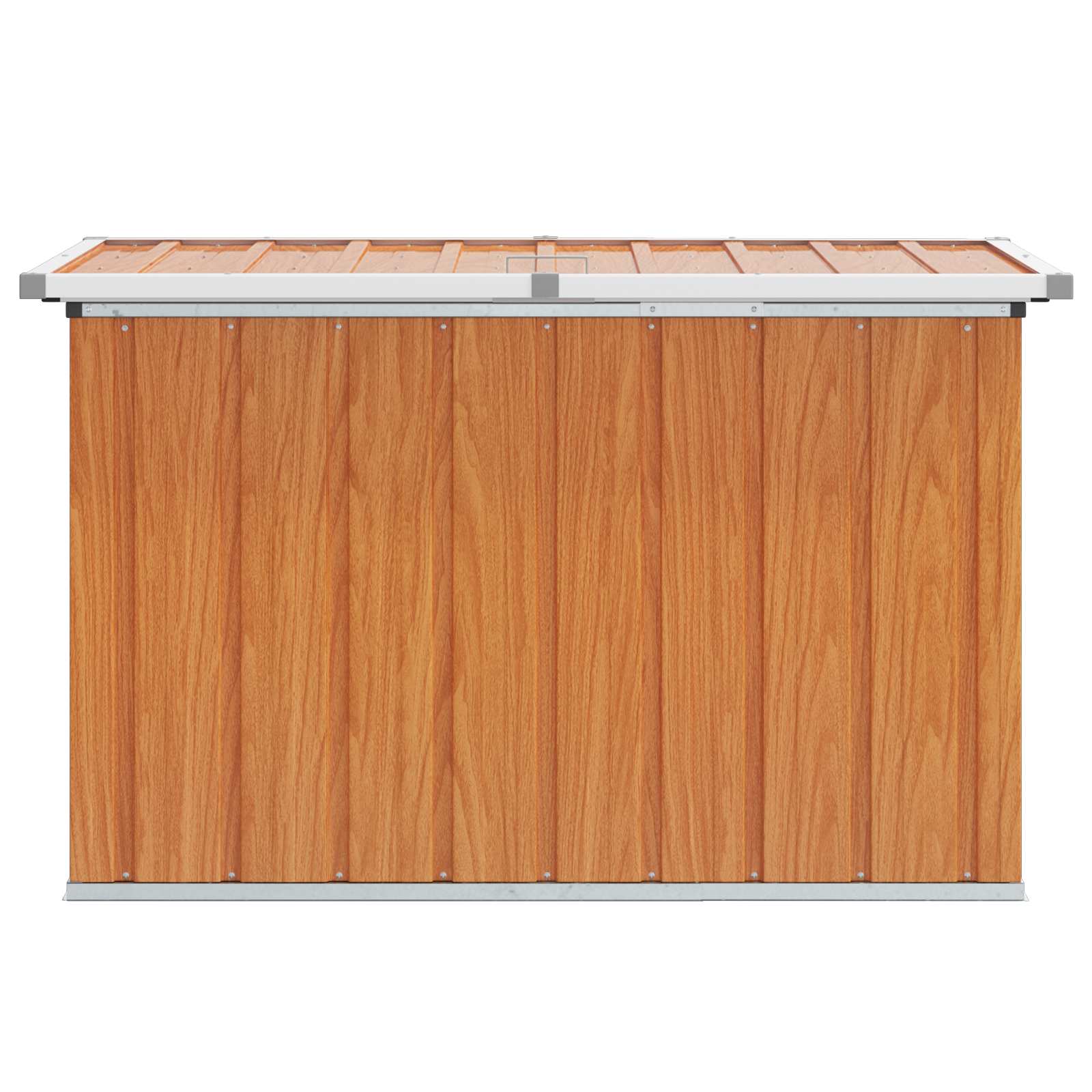 Buitenopslagdoos Hout 109 x 67 x 65 cm Gegalvaniseerd staal is nu te koop bij PeponiXL, paradijselijk wonen!