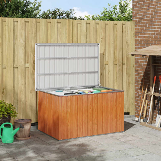 Buitenopslagdoos Hout 150 x 101 x 91 cm Gegalvaniseerd staal is nu te koop bij PeponiXL, paradijselijk wonen!