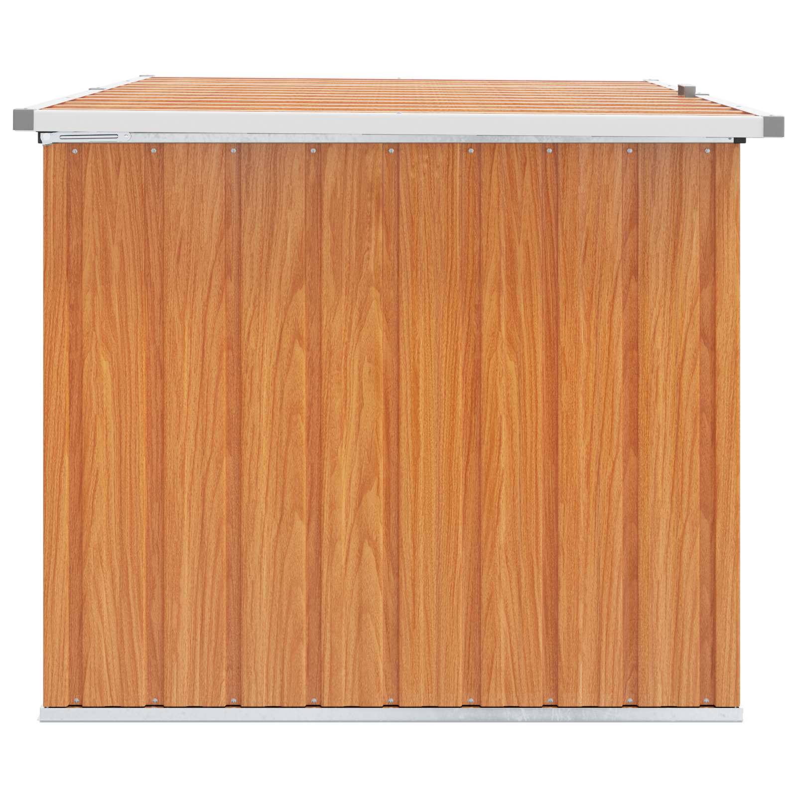 Buitenopslagdoos Hout 150 x 101 x 91 cm Gegalvaniseerd staal is nu te koop bij PeponiXL, paradijselijk wonen!