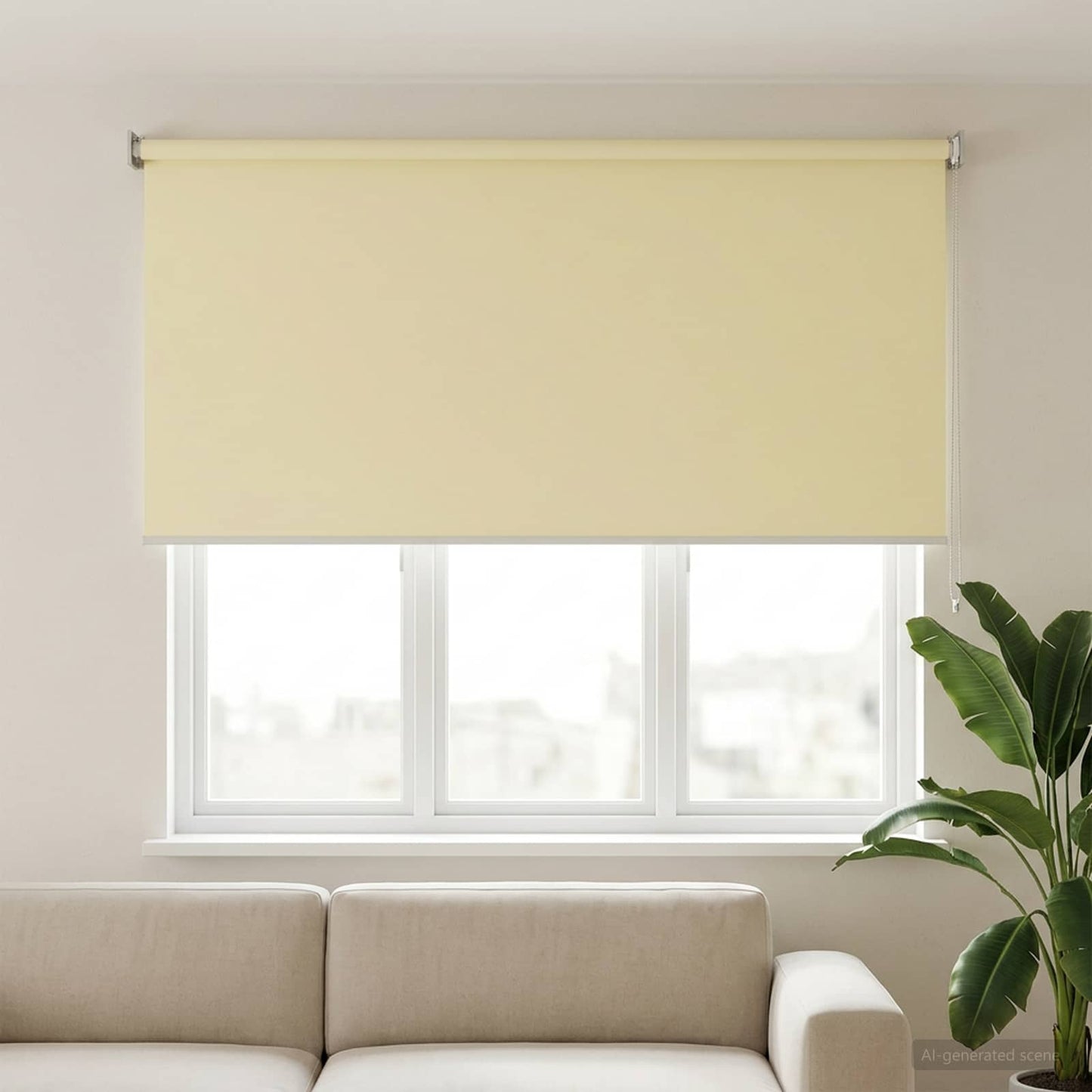 Buitenrolgordijn UV-bescherming Crèmekleurig Polyester is nu te koop bij PeponiXL, paradijselijk wonen!