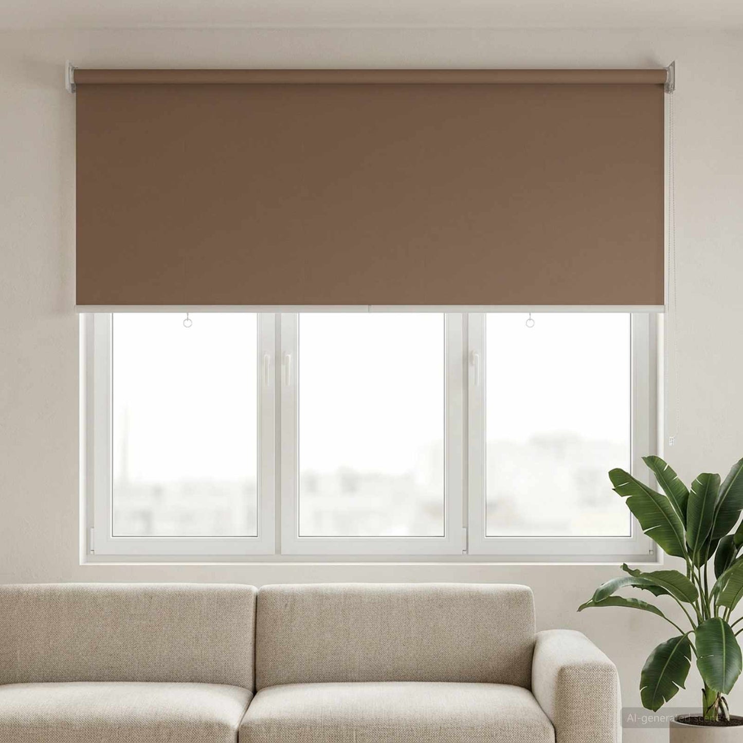 Buitenrolgordijn UV-bescherming Taupe 125 x 140 cm (B x H) is nu te koop bij PeponiXL, paradijselijk wonen!