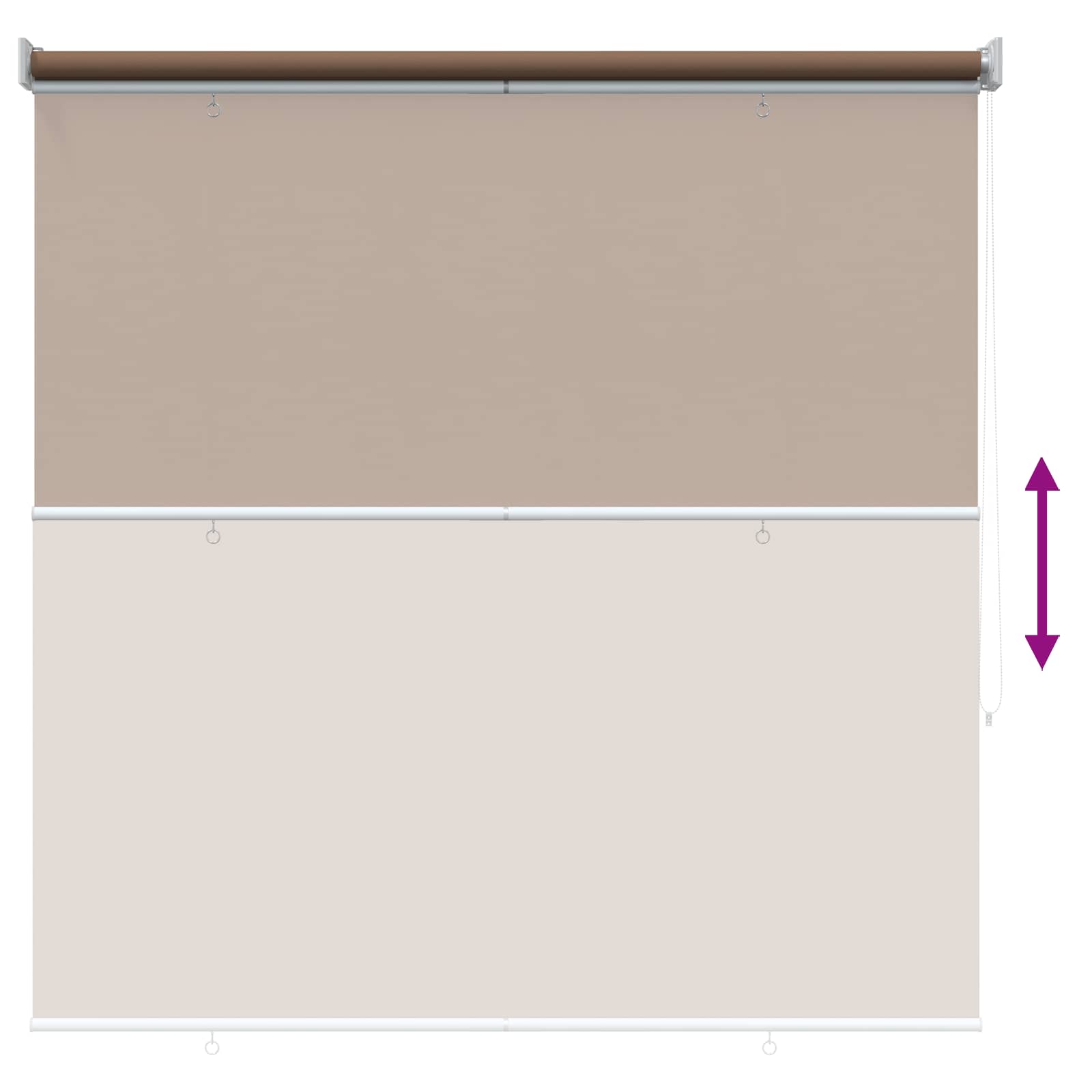 Buitenrolgordijn UV-bescherming Taupe 125 x 140 cm (B x H) is nu te koop bij PeponiXL, paradijselijk wonen!
