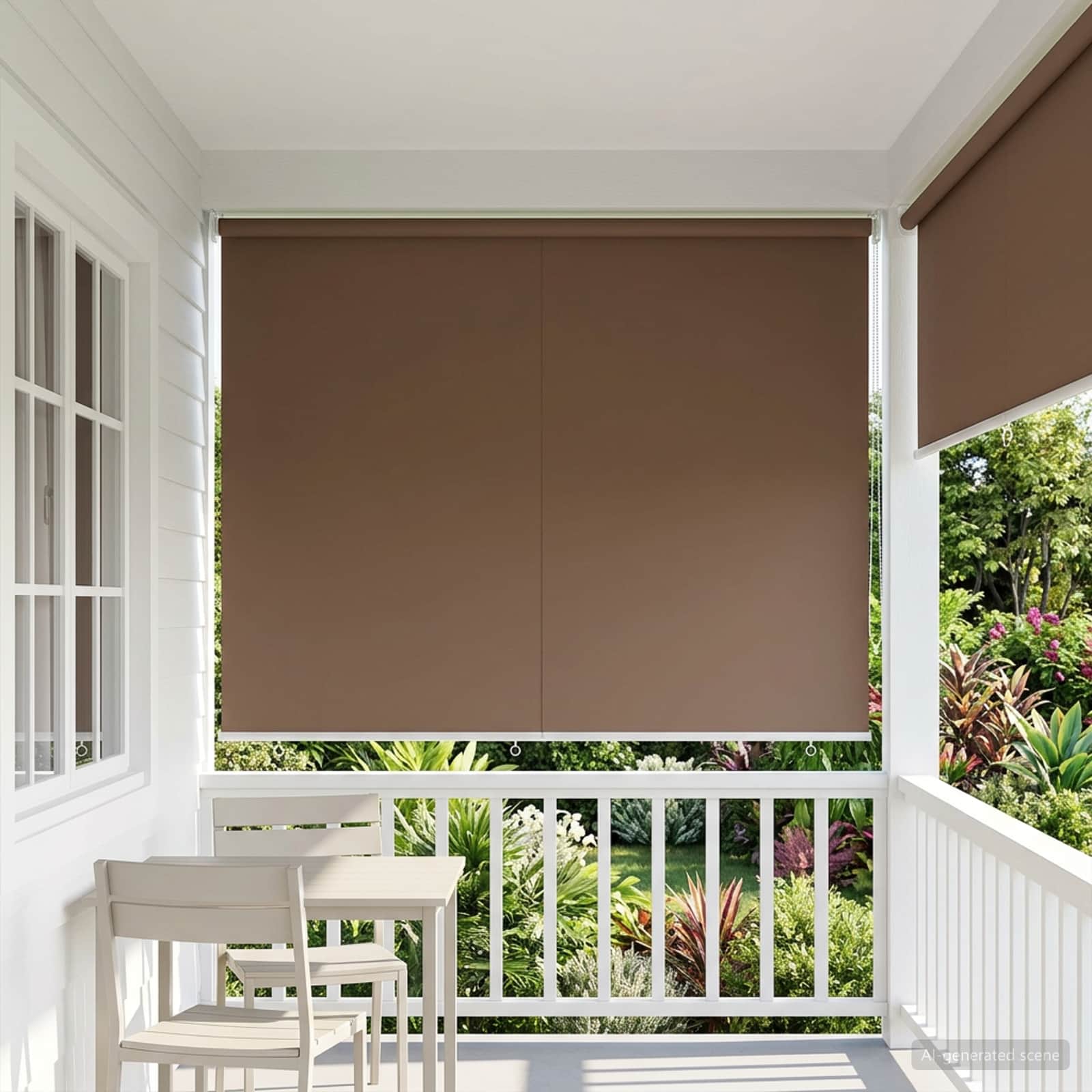 Buitenrolgordijn UV-bescherming Taupe 165 x 140 cm (B x H) is nu te koop bij PeponiXL, paradijselijk wonen!