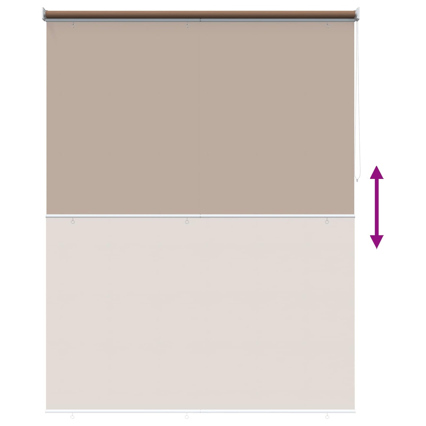 Buitenrolgordijn UV-bescherming Taupe 165 x 140 cm (B x H) is nu te koop bij PeponiXL, paradijselijk wonen!