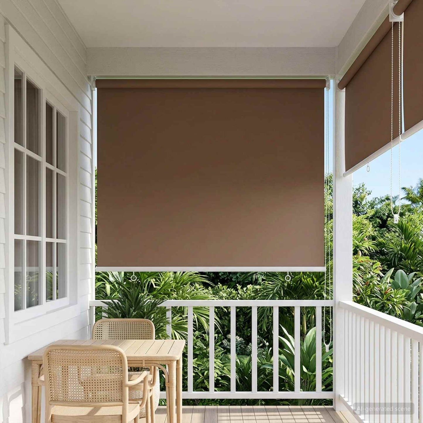 Buitenrolgordijn UV-bescherming Taupe 85 x 230 cm (B x H) is nu te koop bij PeponiXL, paradijselijk wonen!