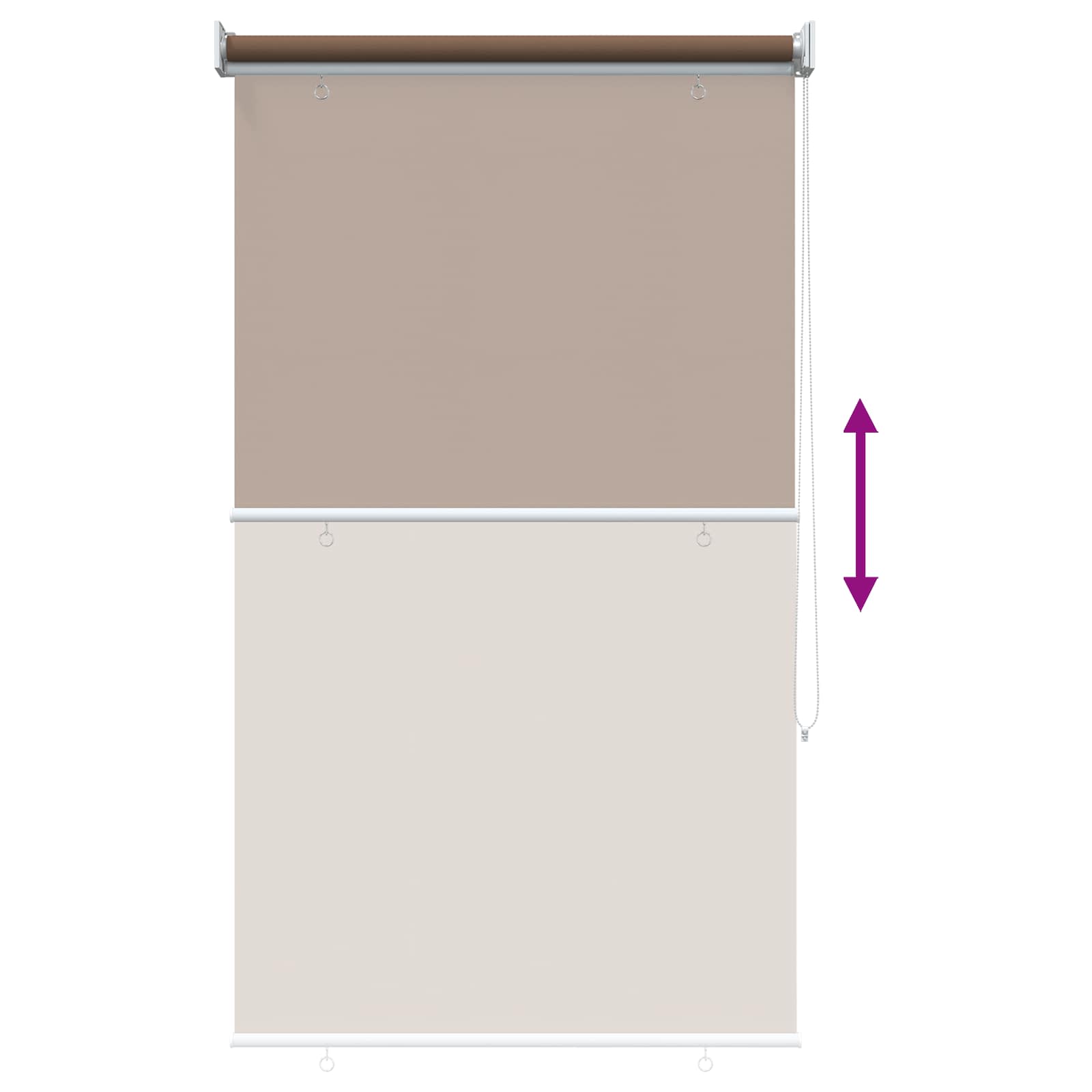 Buitenrolgordijn UV-bescherming Taupe 85 x 230 cm (B x H) is nu te koop bij PeponiXL, paradijselijk wonen!