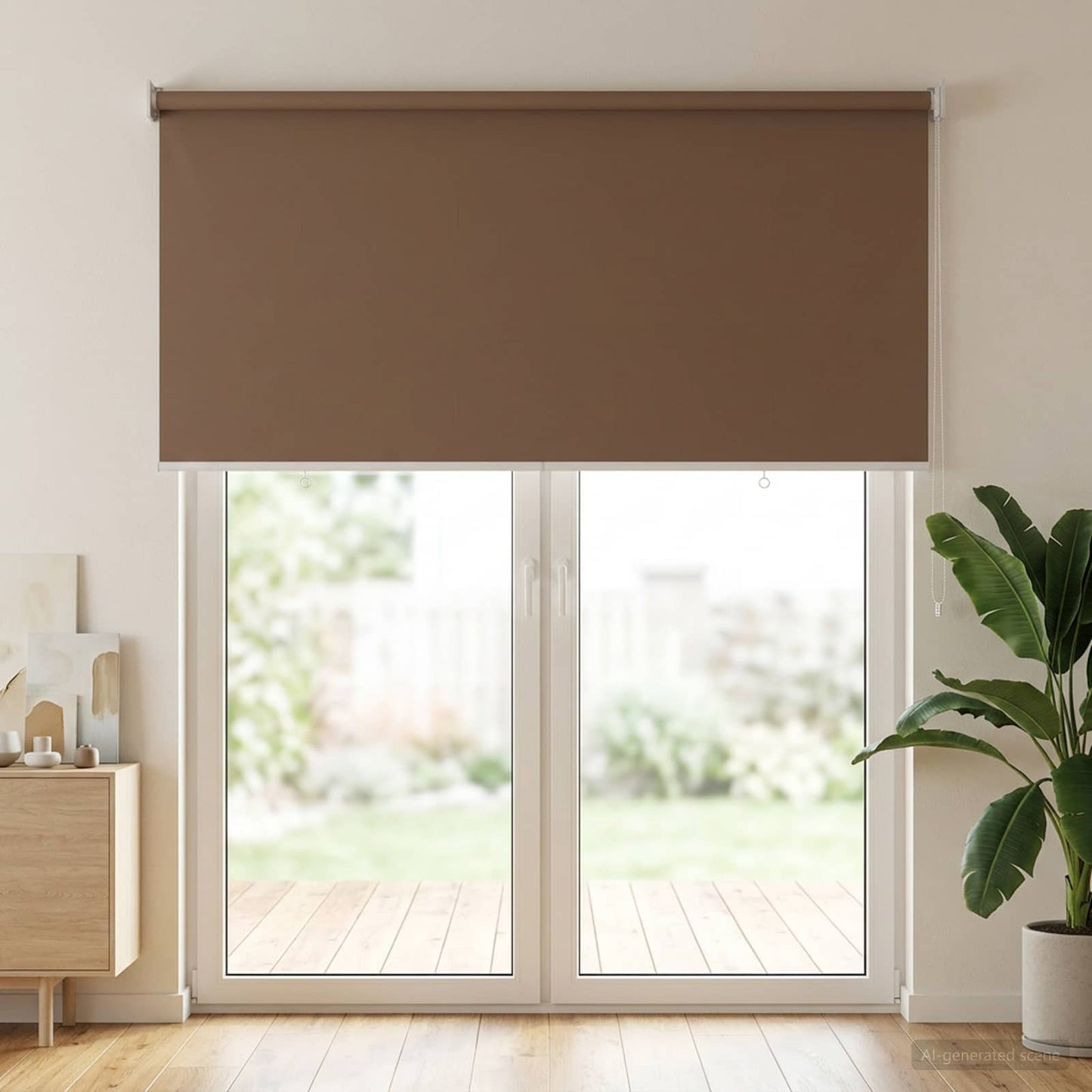 Buitenrolgordijn UV-bescherming Taupe 145 x 230 cm (B x H) is nu te koop bij PeponiXL, paradijselijk wonen!