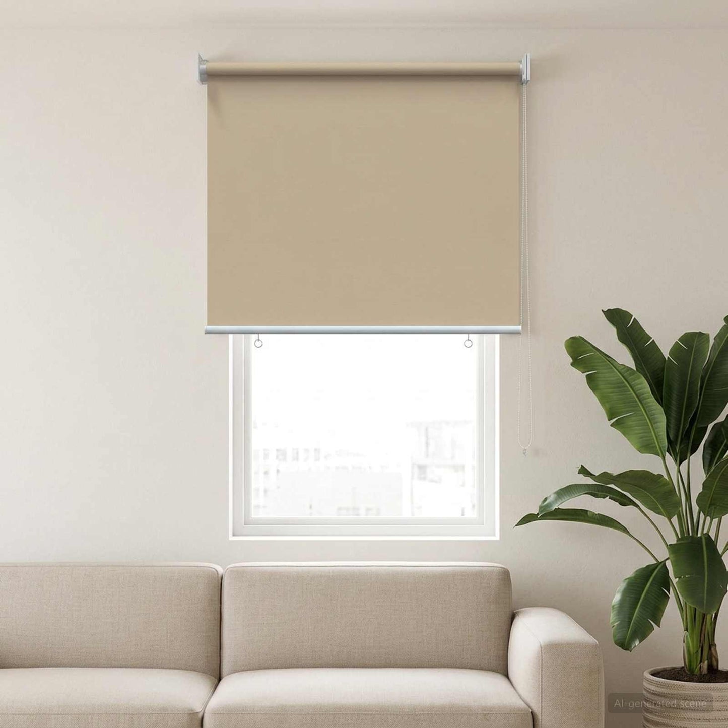 Buitenrolgordijn UV-bescherming Beige 65 x 140 cm (B x H) is nu te koop bij PeponiXL, paradijselijk wonen!