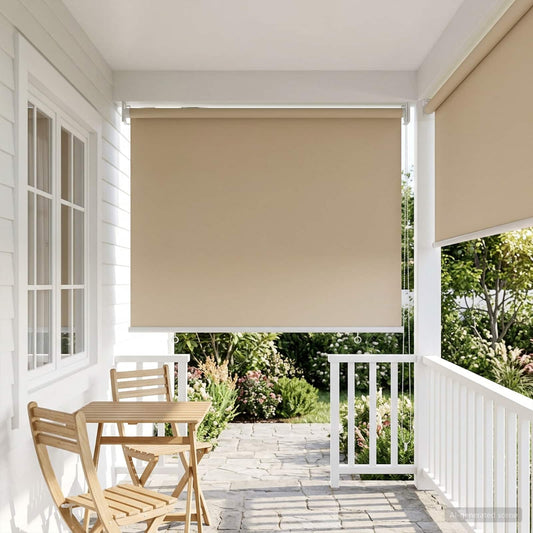 Buitenrolgordijn UV-bescherming Beige 105 x 140 cm (B x H) is nu te koop bij PeponiXL, paradijselijk wonen!