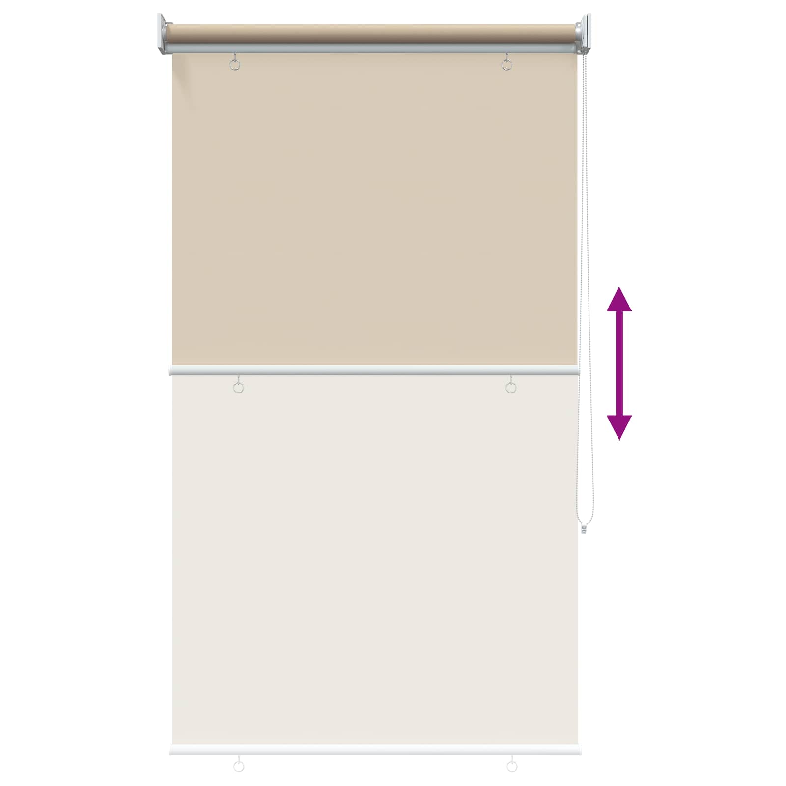 Buitenrolgordijn UV-bescherming Beige 105 x 140 cm (B x H) is nu te koop bij PeponiXL, paradijselijk wonen!