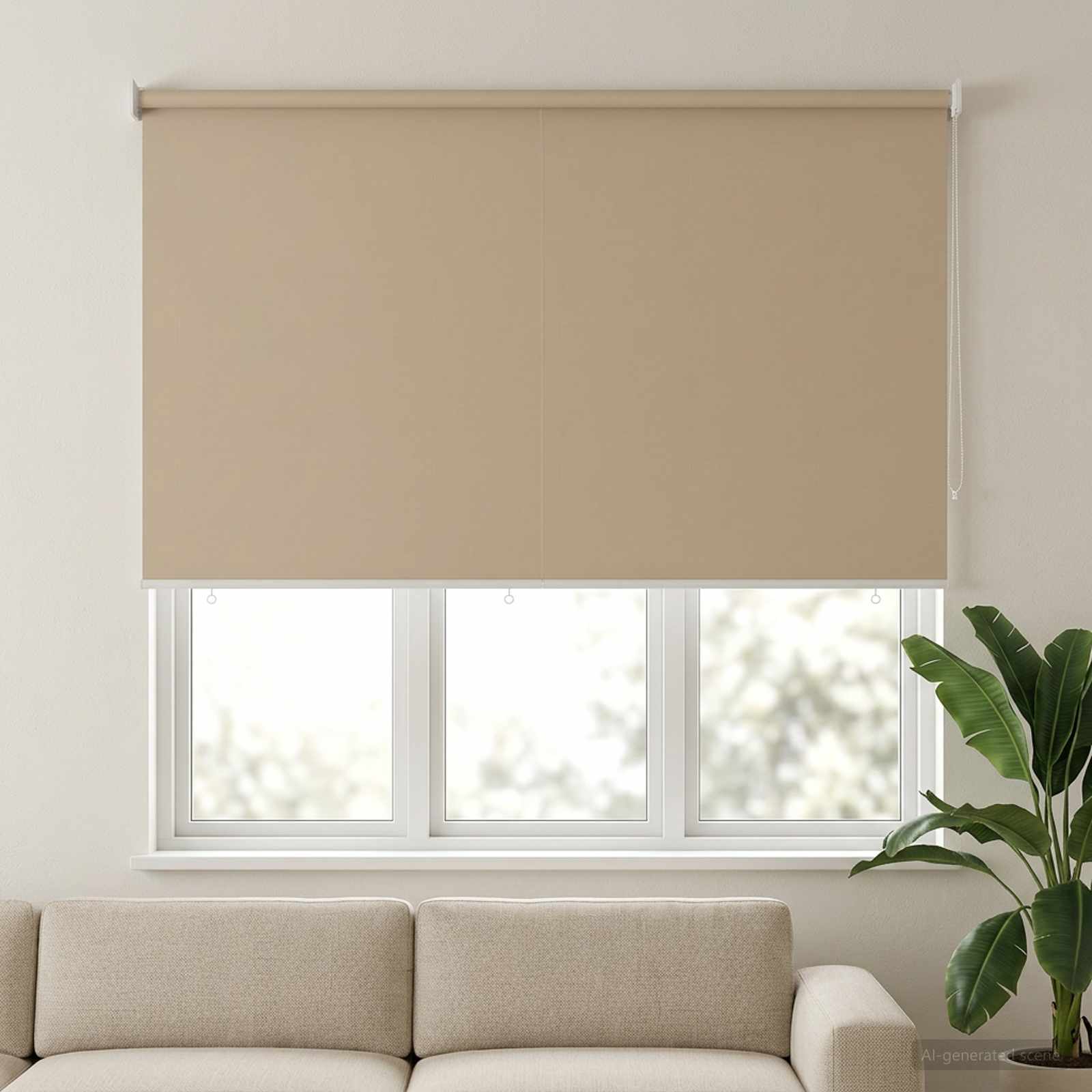 Buitenrolgordijn UV-bescherming Beige 185 x 140 cm (B x H) is nu te koop bij PeponiXL, paradijselijk wonen!