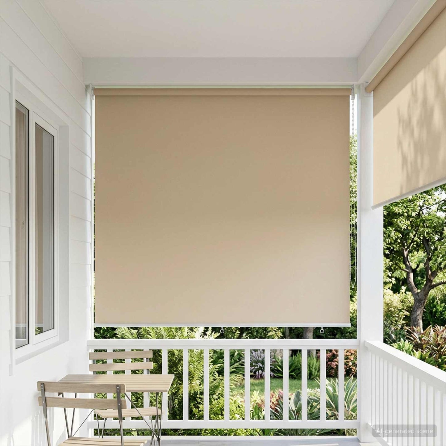 Buitenrolgordijn UV-bescherming Beige 185 x 230 cm (B x H) is nu te koop bij PeponiXL, paradijselijk wonen!