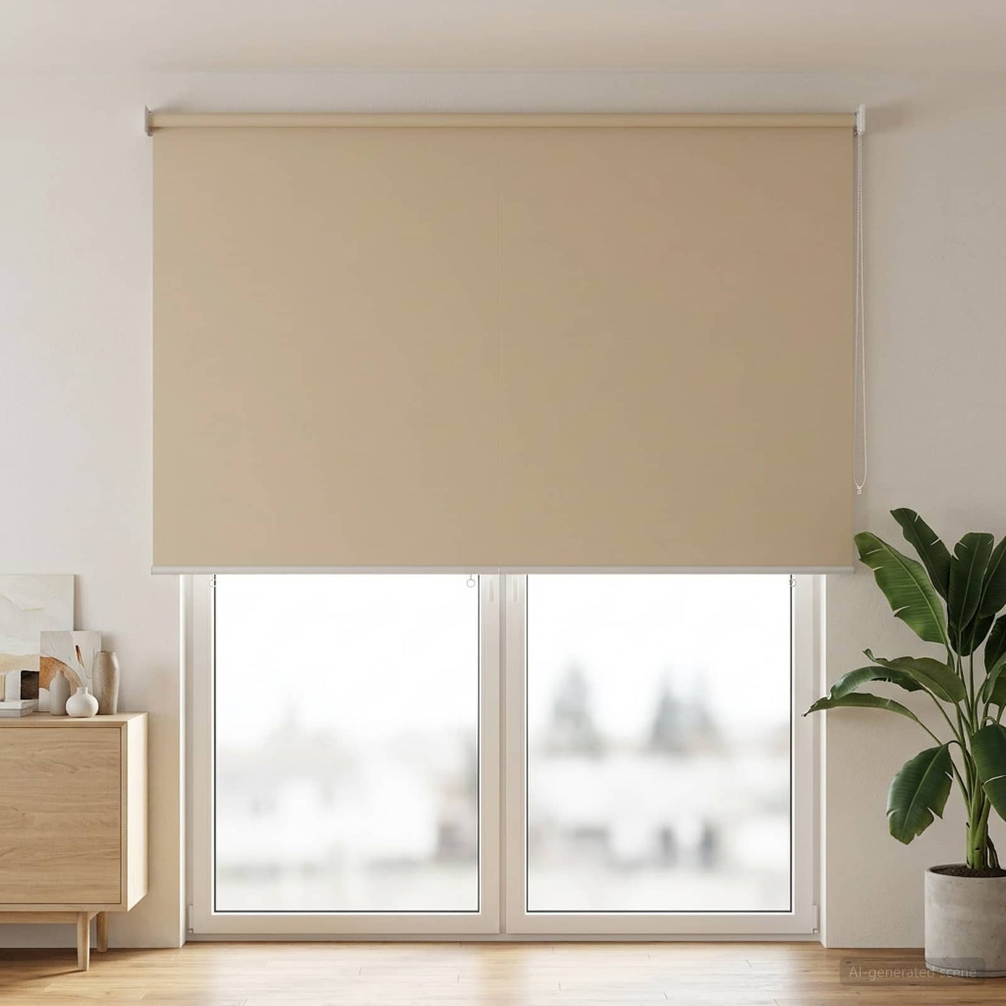 Buitenrolgordijn UV-bescherming Beige 185 x 230 cm (B x H) is nu te koop bij PeponiXL, paradijselijk wonen!