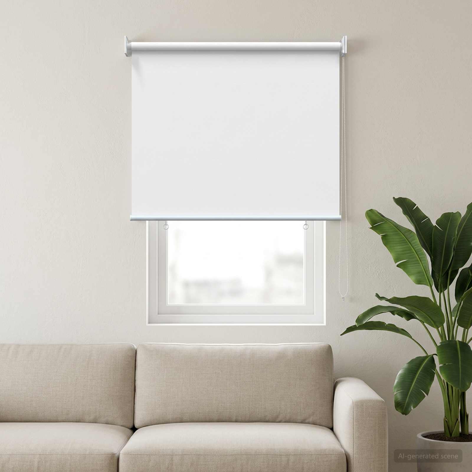 Buitenrolgordijn UV-bescherming Wit 65 x 140 cm (B x H) is nu te koop bij PeponiXL, paradijselijk wonen!