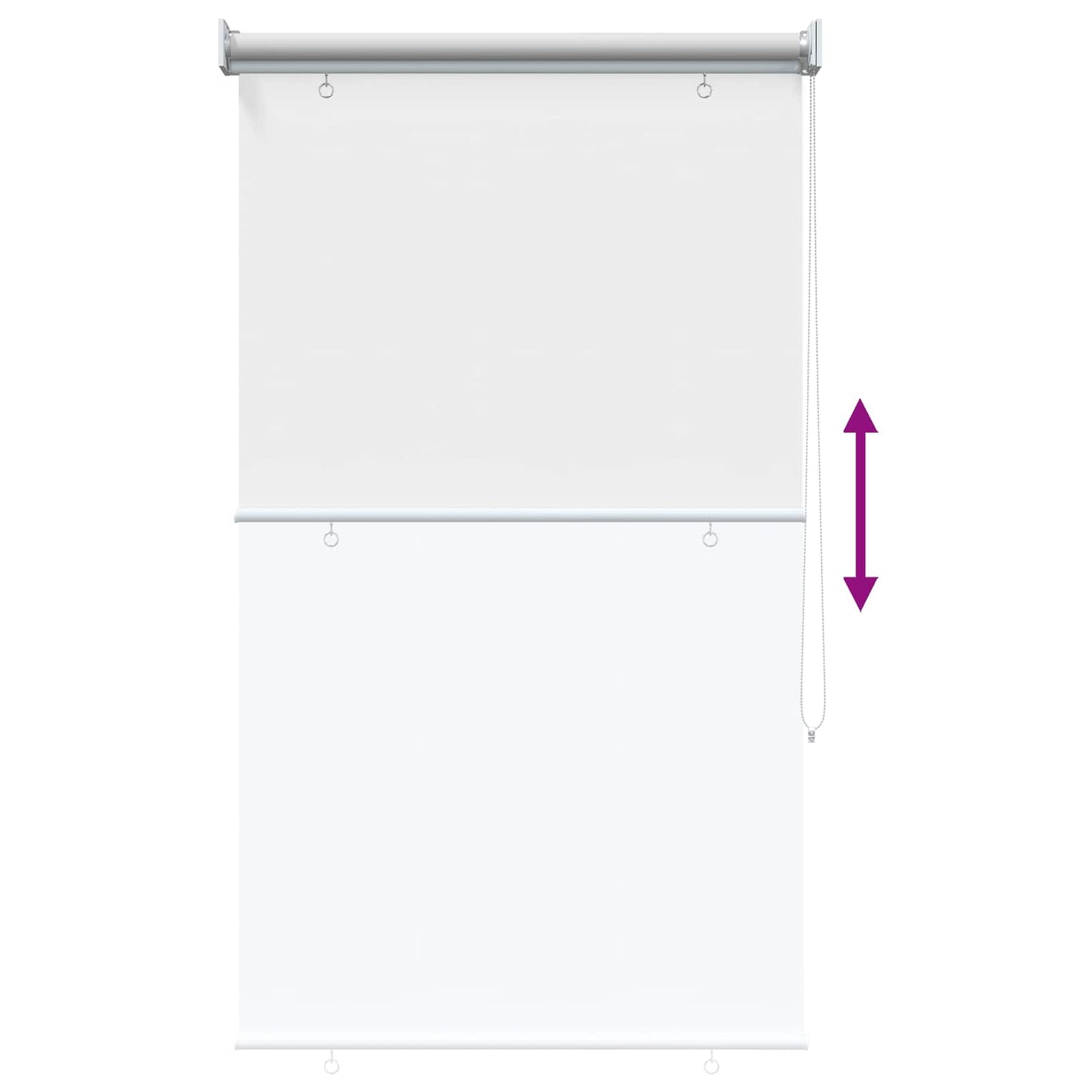 Buitenrolgordijn UV-bescherming Wit 105 x 140 cm (B x H) is nu te koop bij PeponiXL, paradijselijk wonen!