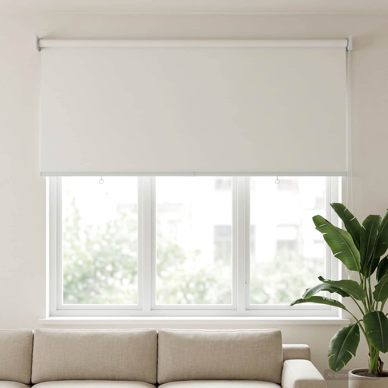 Buitenrolgordijn UV-bescherming Wit 125 x 140 cm (B x H) is nu te koop bij PeponiXL, paradijselijk wonen!