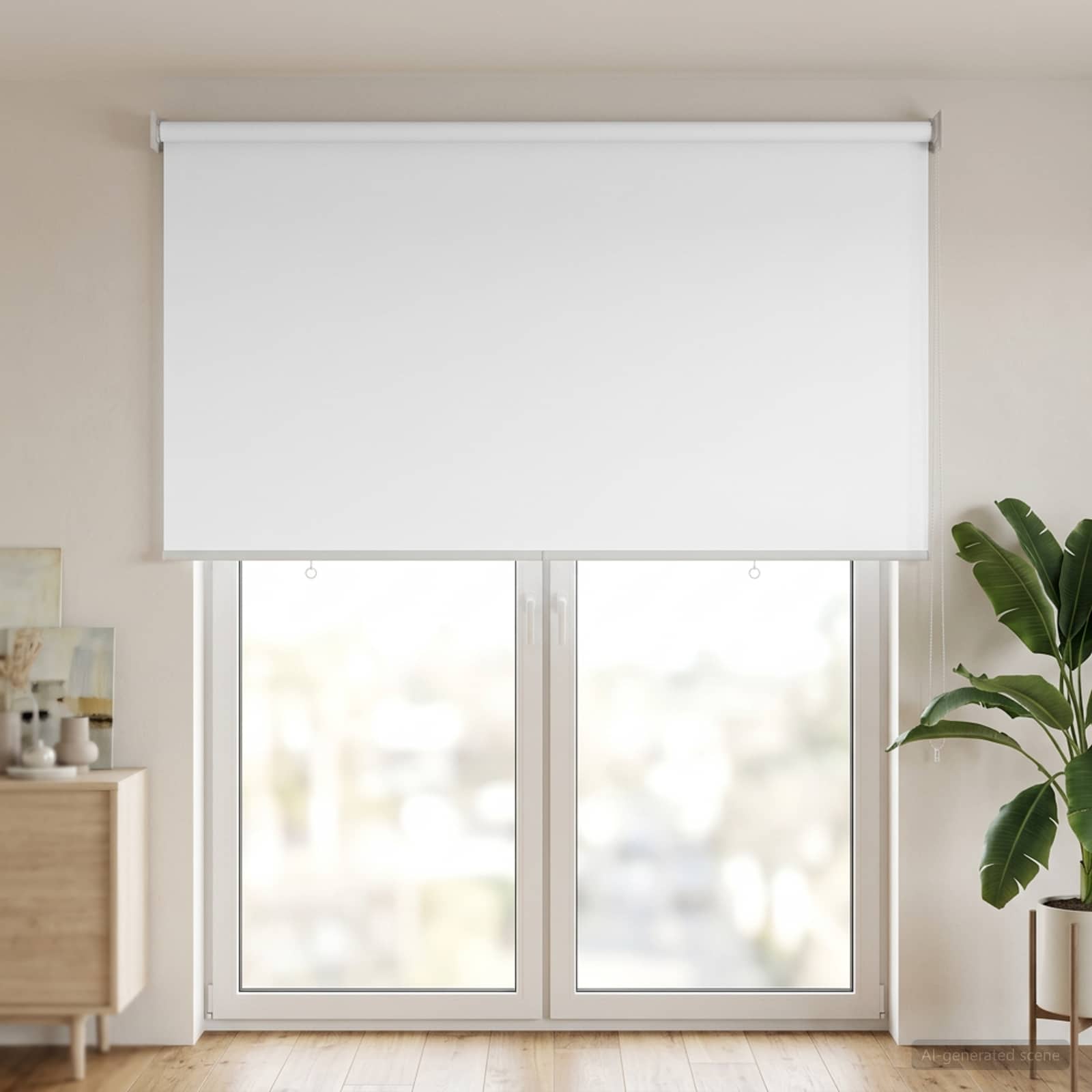 Buitenrolgordijn UV-bescherming Wit 145 x 230 cm (B x H) is nu te koop bij PeponiXL, paradijselijk wonen!
