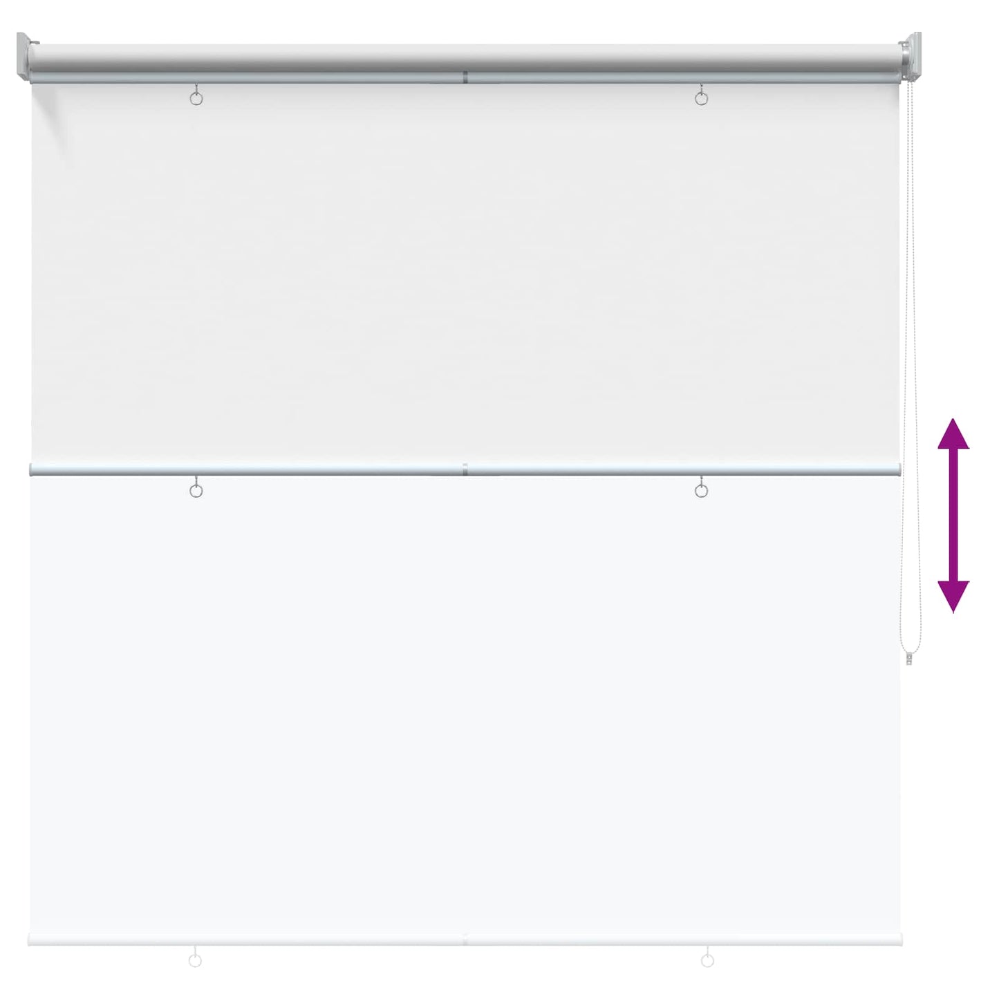 Buitenrolgordijn UV-bescherming Wit 145 x 230 cm (B x H) is nu te koop bij PeponiXL, paradijselijk wonen!