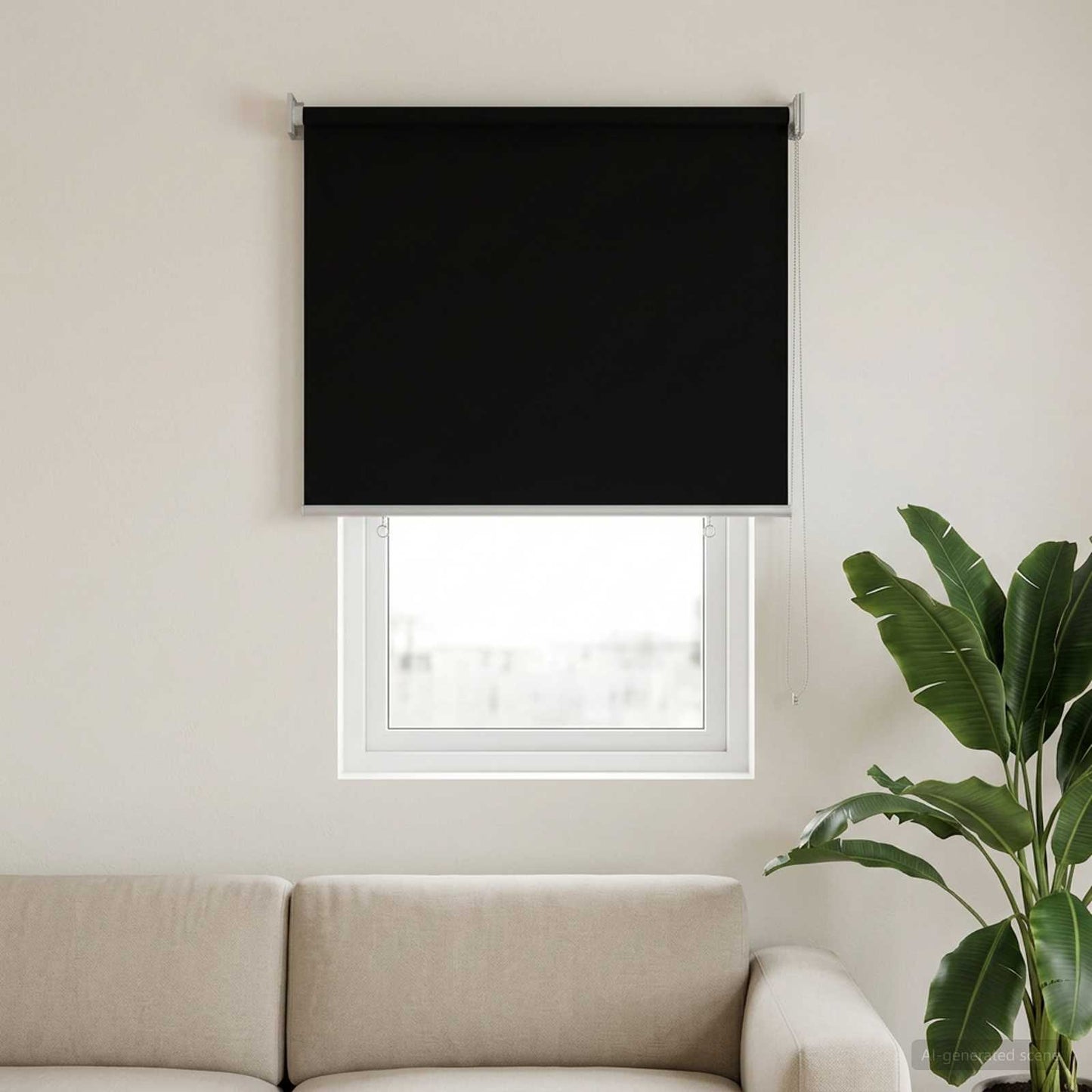 Buitenrolgordijn UV-bescherming Zwart 65 x 140 cm (B x H) is nu te koop bij PeponiXL, paradijselijk wonen!