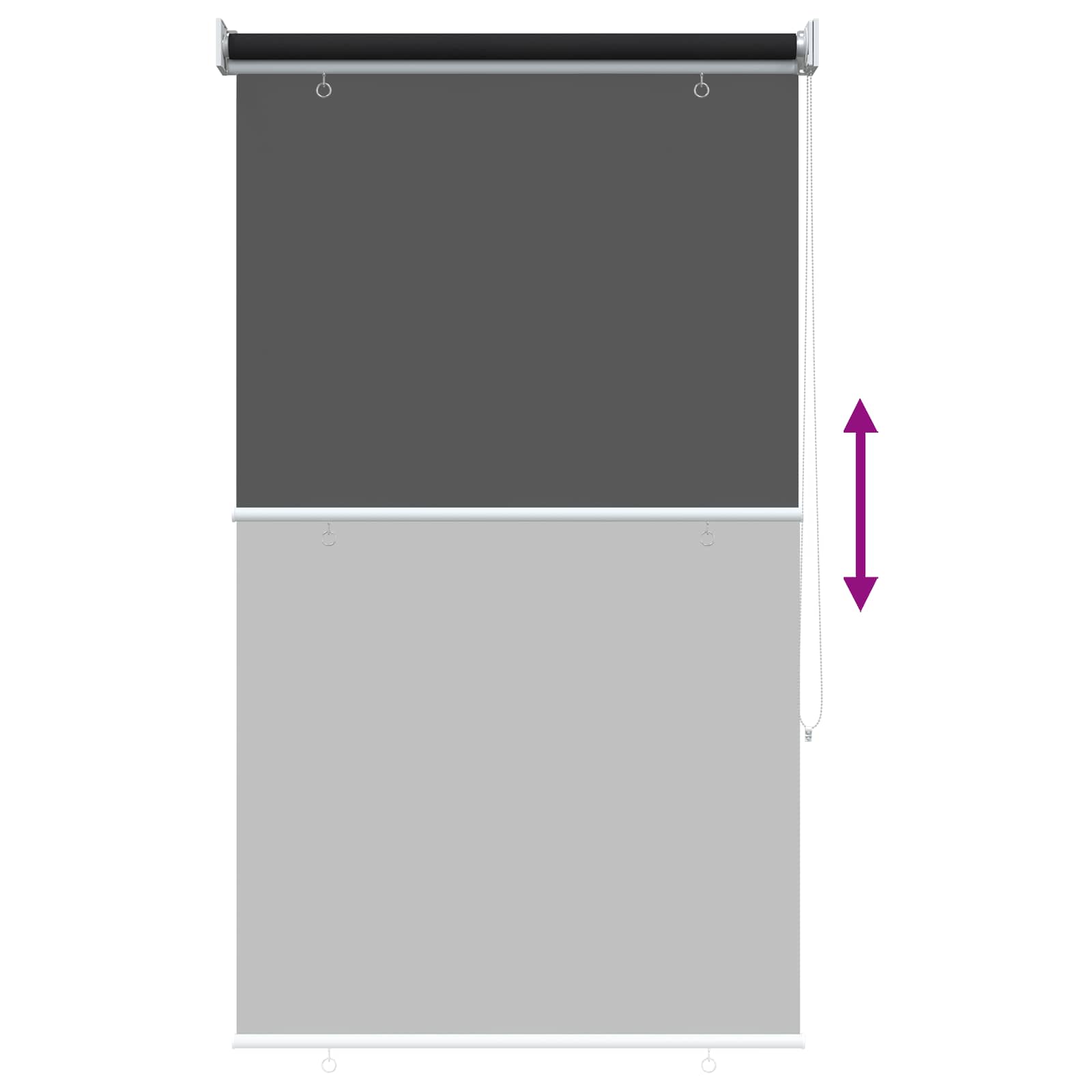 Buitenrolgordijn UV-bescherming Zwart 85 x 230 cm (B x H) is nu te koop bij PeponiXL, paradijselijk wonen!