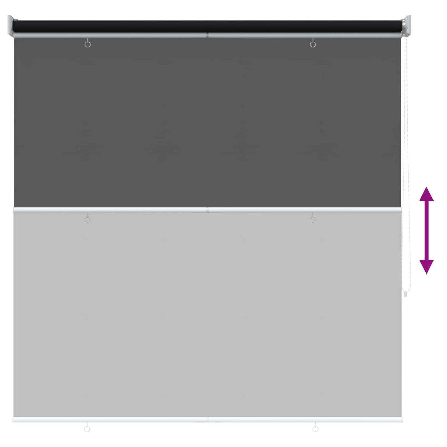 Buitenrolgordijn UV-bescherming Zwart 125 x 230 cm (B x H) is nu te koop bij PeponiXL, paradijselijk wonen!