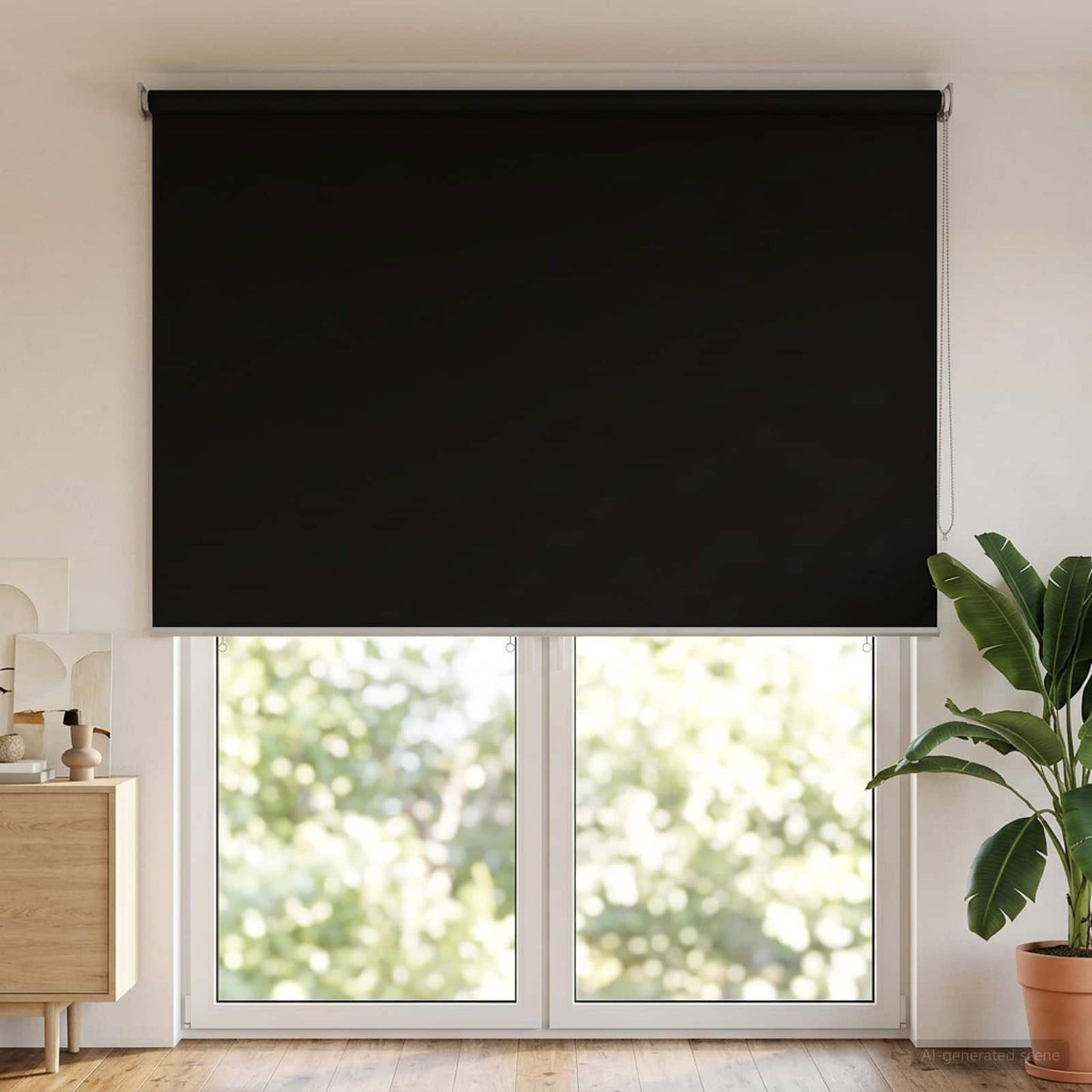 Buitenrolgordijn UV-bescherming Zwart 185 x 230 cm (B x H) is nu te koop bij PeponiXL, paradijselijk wonen!